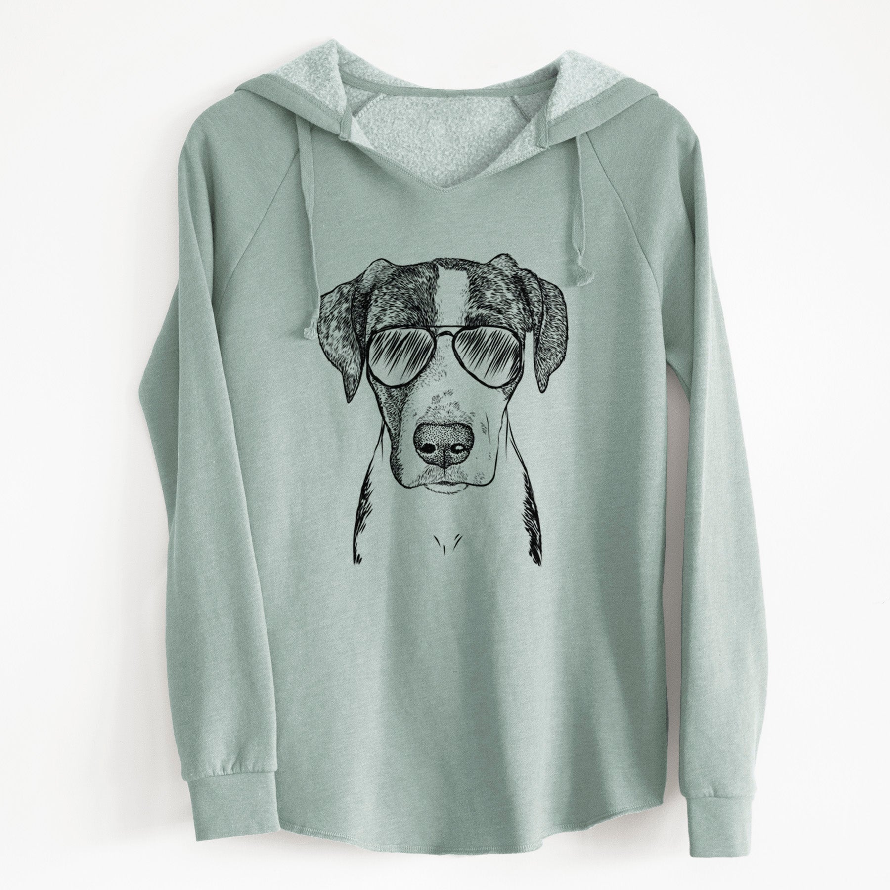Aviator Milo the Mixed Breed - Cali Wave Hooded Sweatshirt