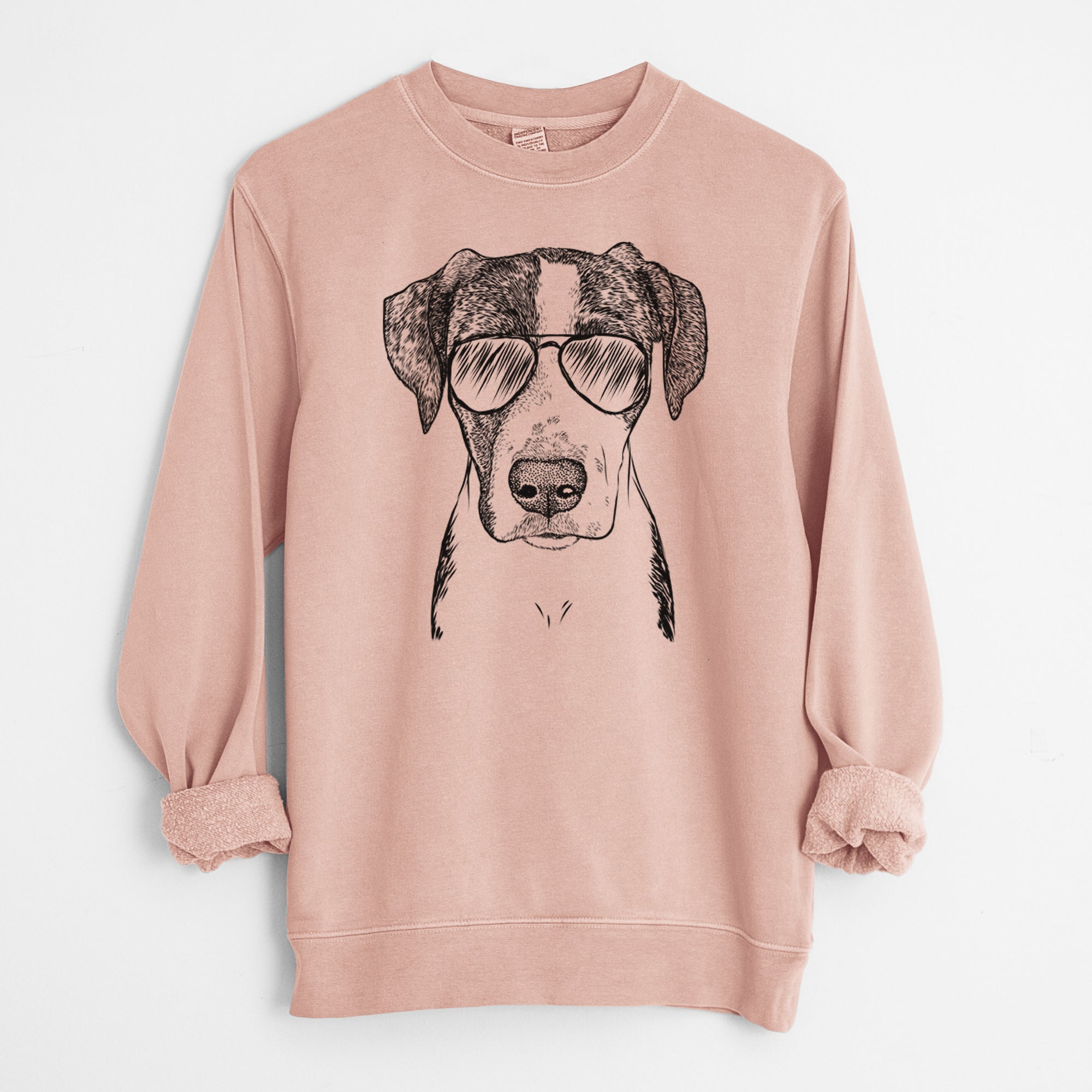 Aviator Milo the Mixed Breed - Unisex Pigment Dyed Crew Sweatshirt