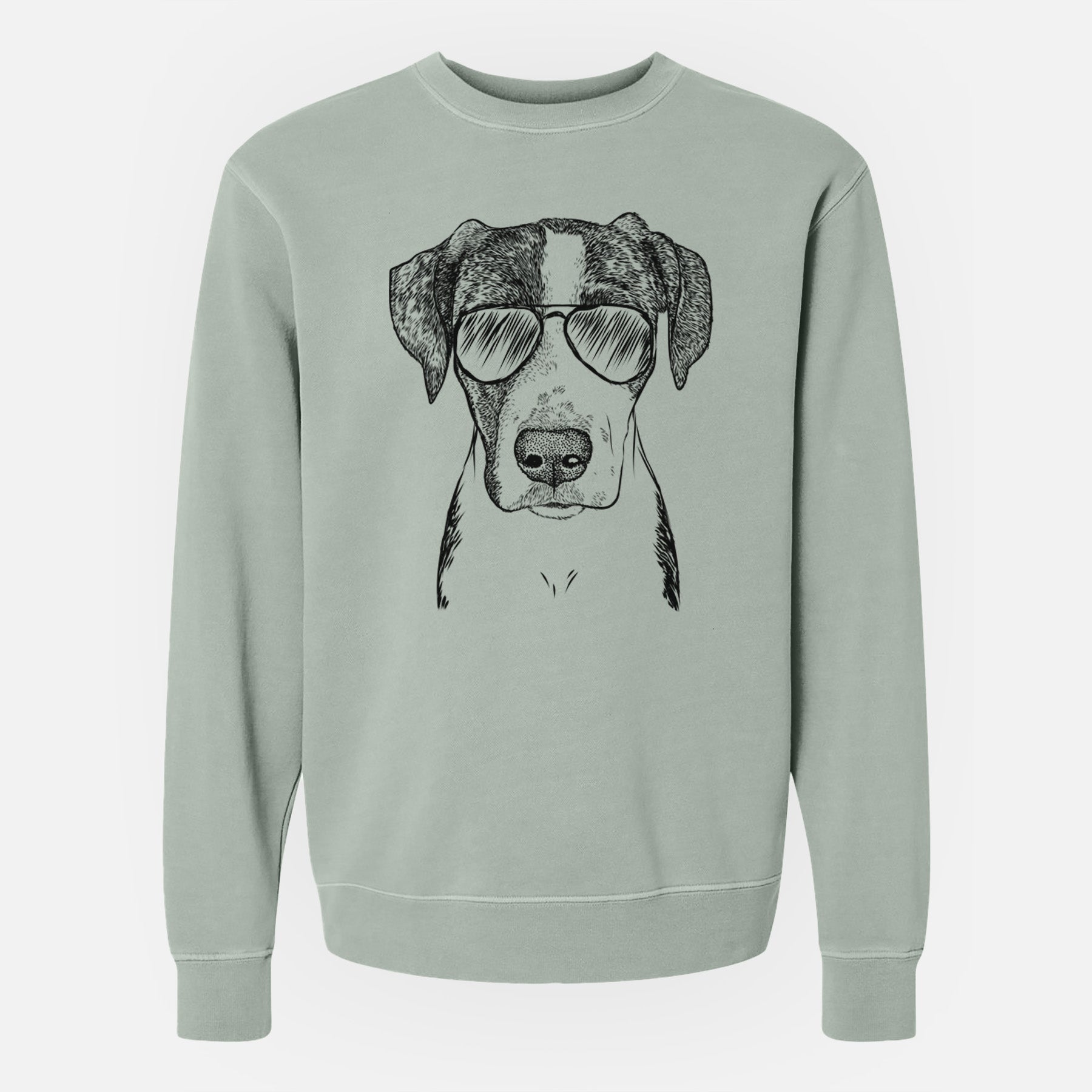 Aviator Milo the Mixed Breed - Unisex Pigment Dyed Crew Sweatshirt