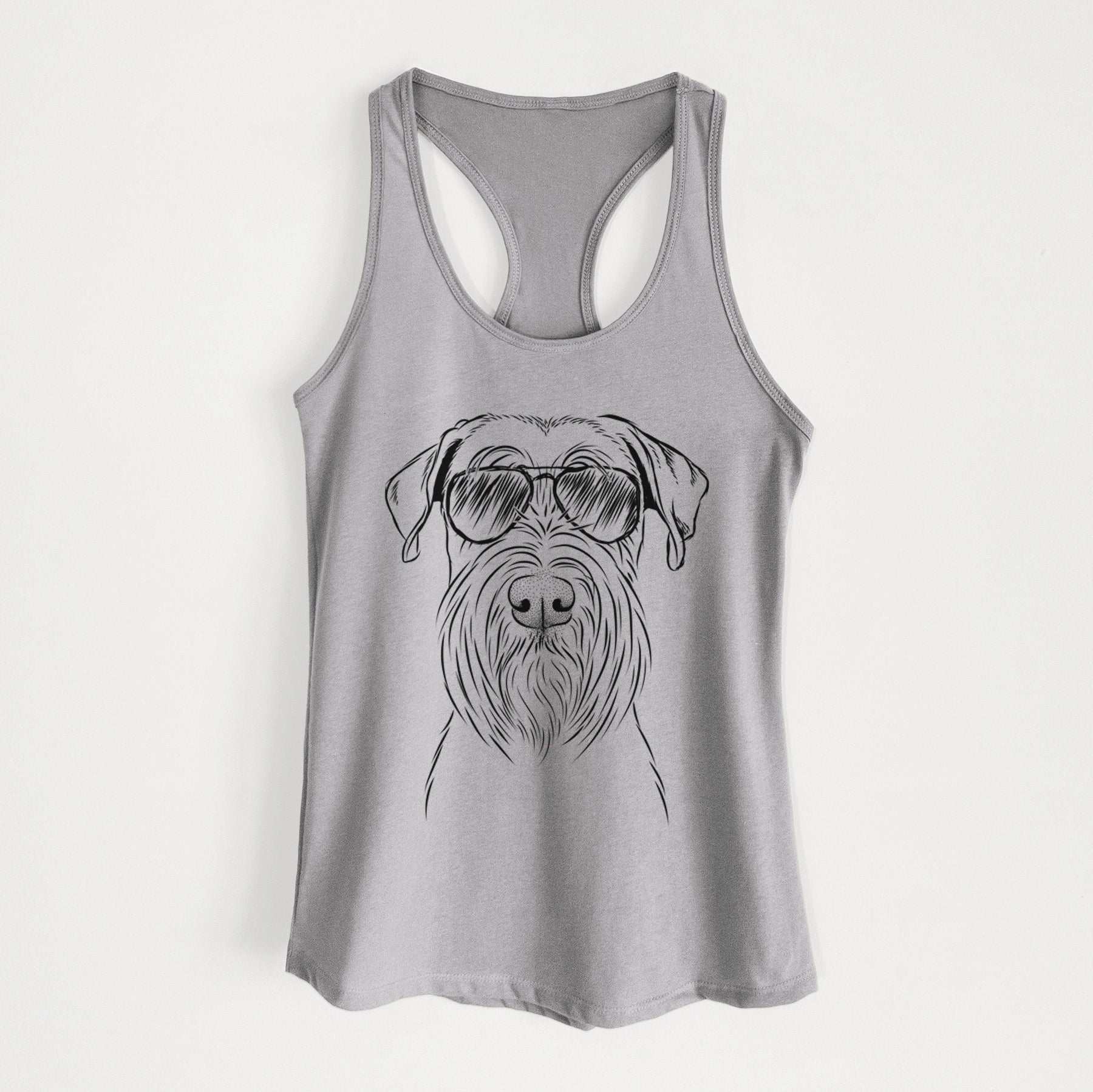 Milton the Schnauzer - Women's Racerback Tanktop