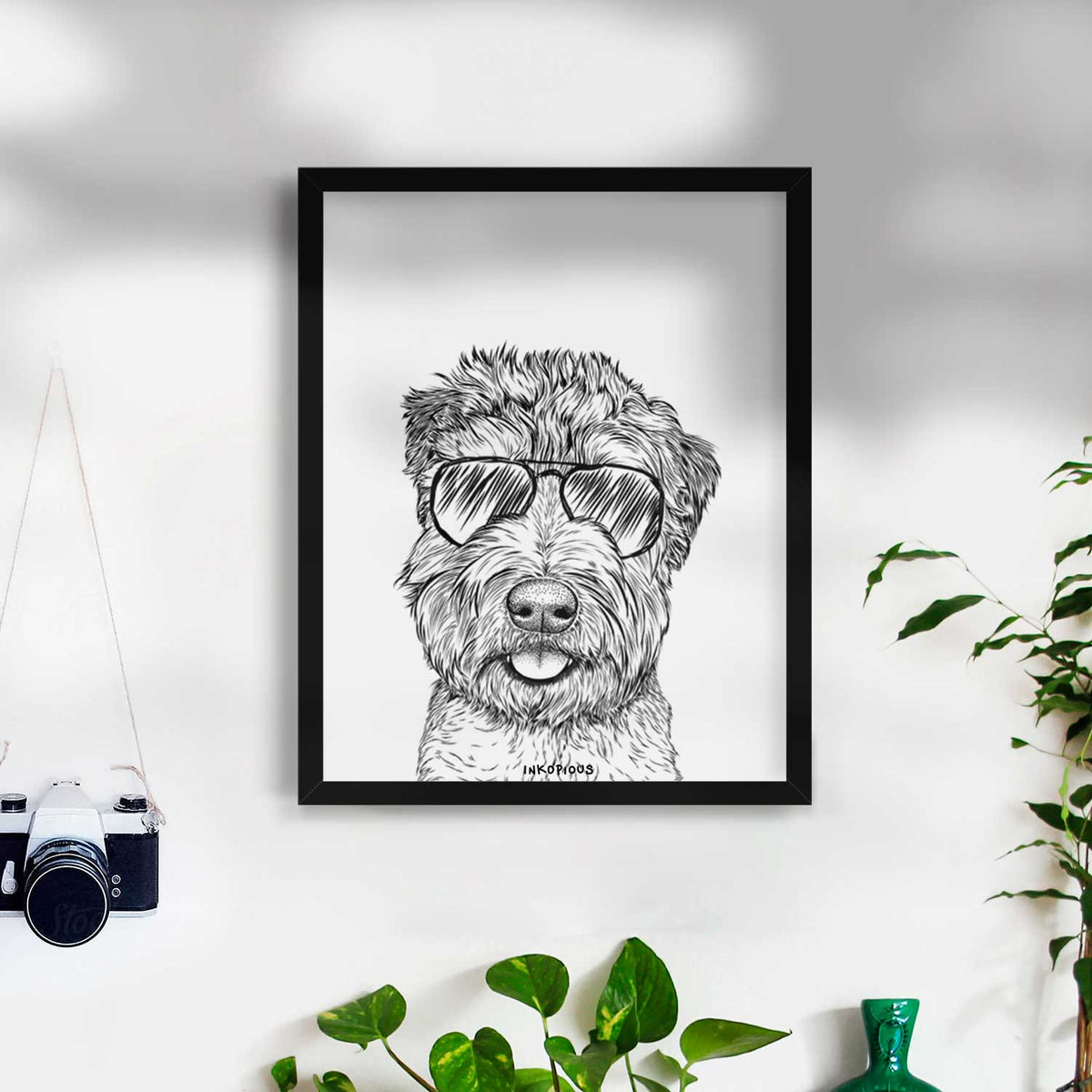 Milton the Soft Coated Wheaten Terrier Art Print