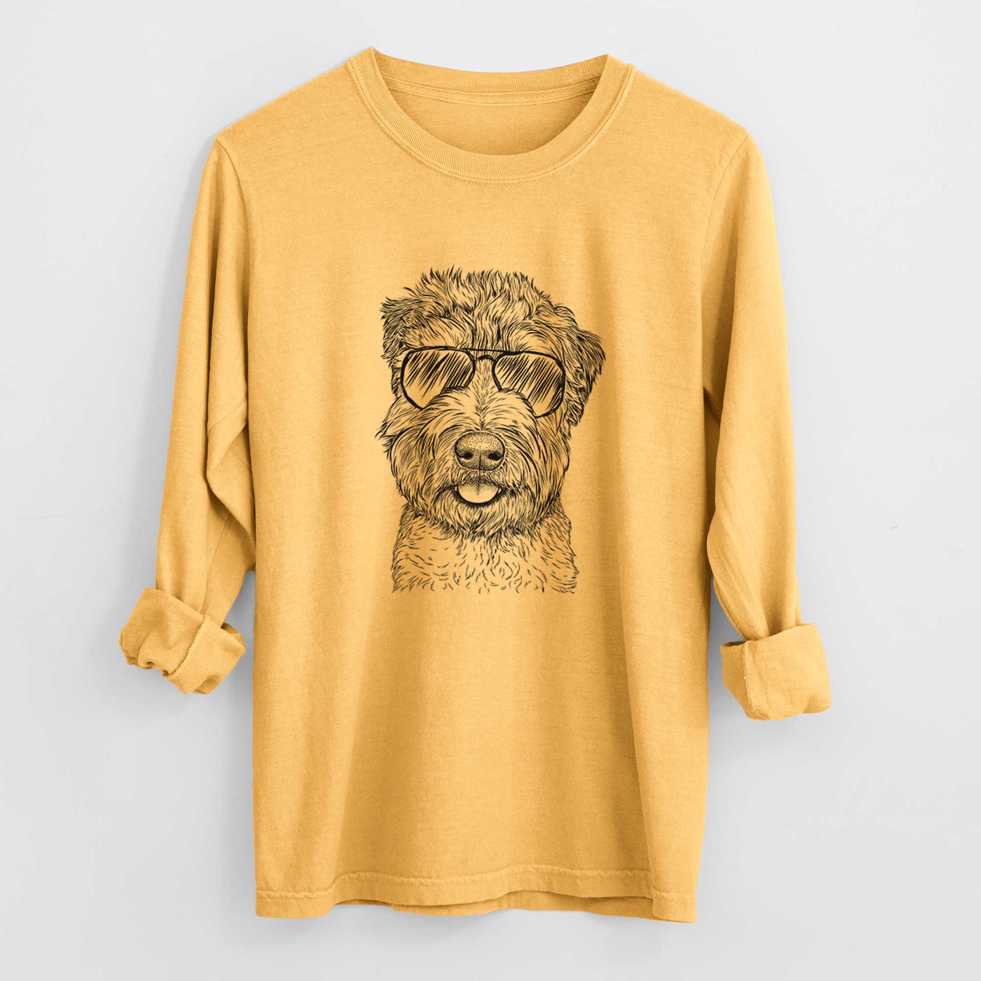 Aviators Milton the Soft Coated Wheaten Terrier - Heavyweight 100% Cotton Long Sleeve