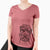 Aviator Milton the Soft Coated Wheaten Terrier - Women's V-neck Shirt