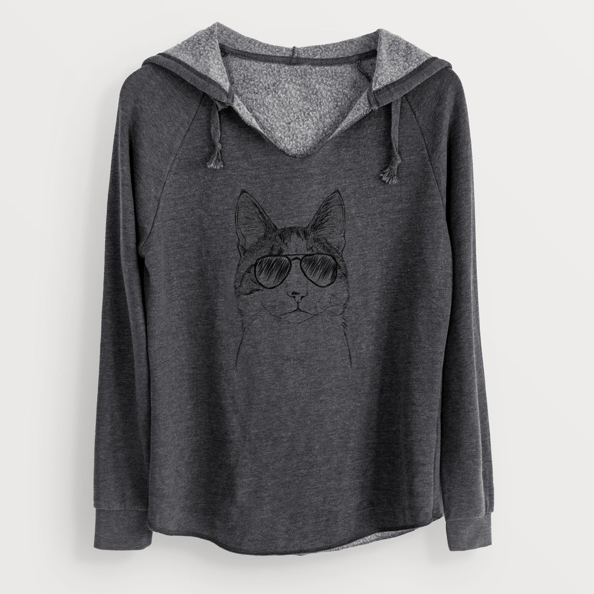 Aviator Mini Griffin the Domestic Shorthair Cat - Cali Wave Hooded Sweatshirt