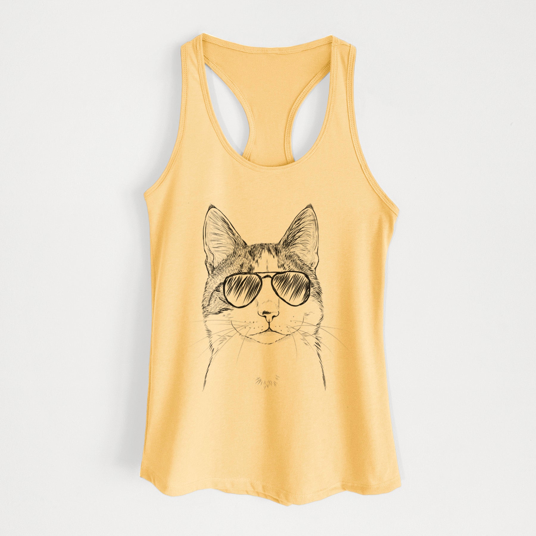 Mini Griffin the Domestic Shorthair Cat - Women's Racerback Tanktop