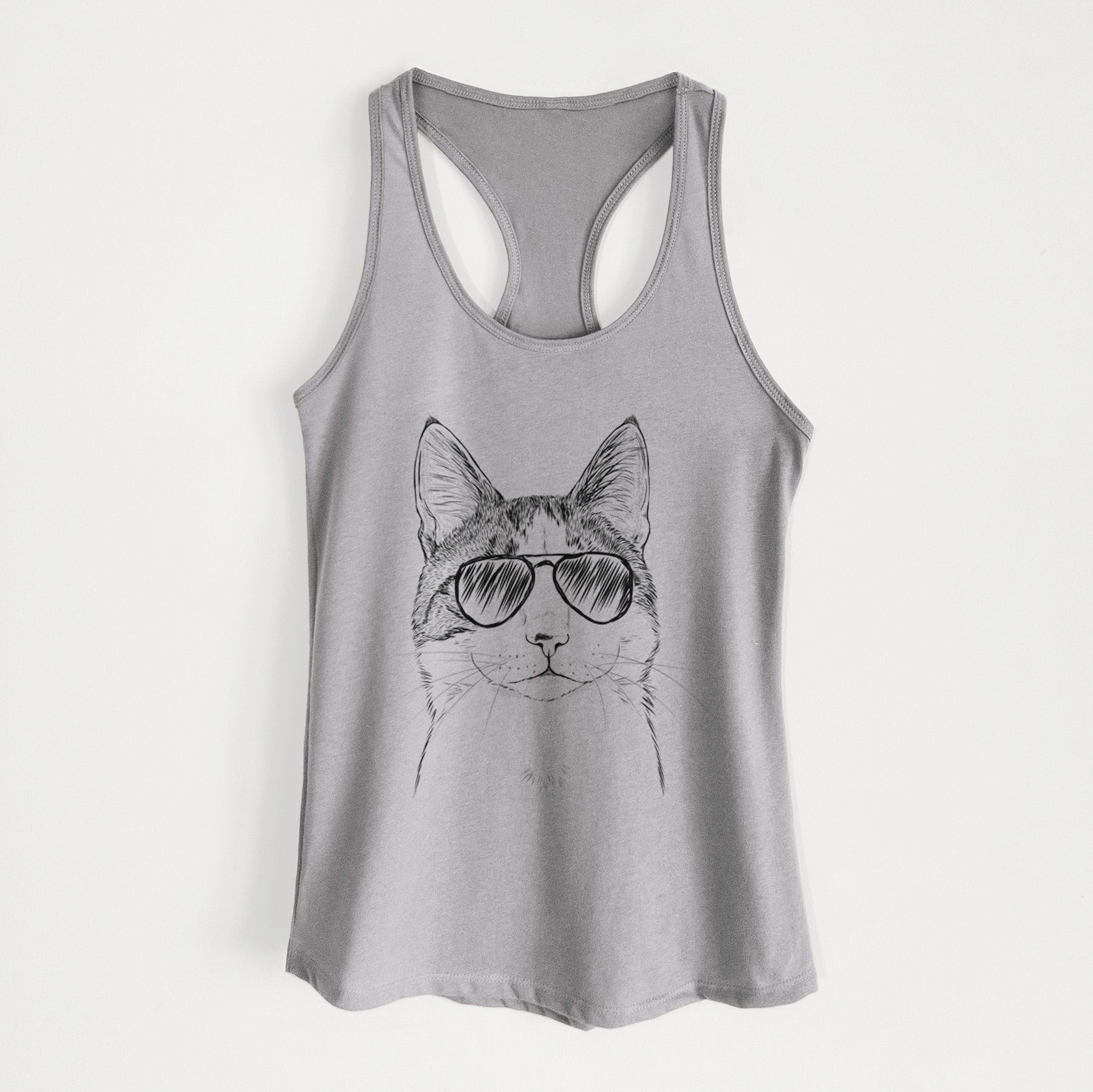 Mini Griffin the Domestic Shorthair Cat - Women's Racerback Tanktop