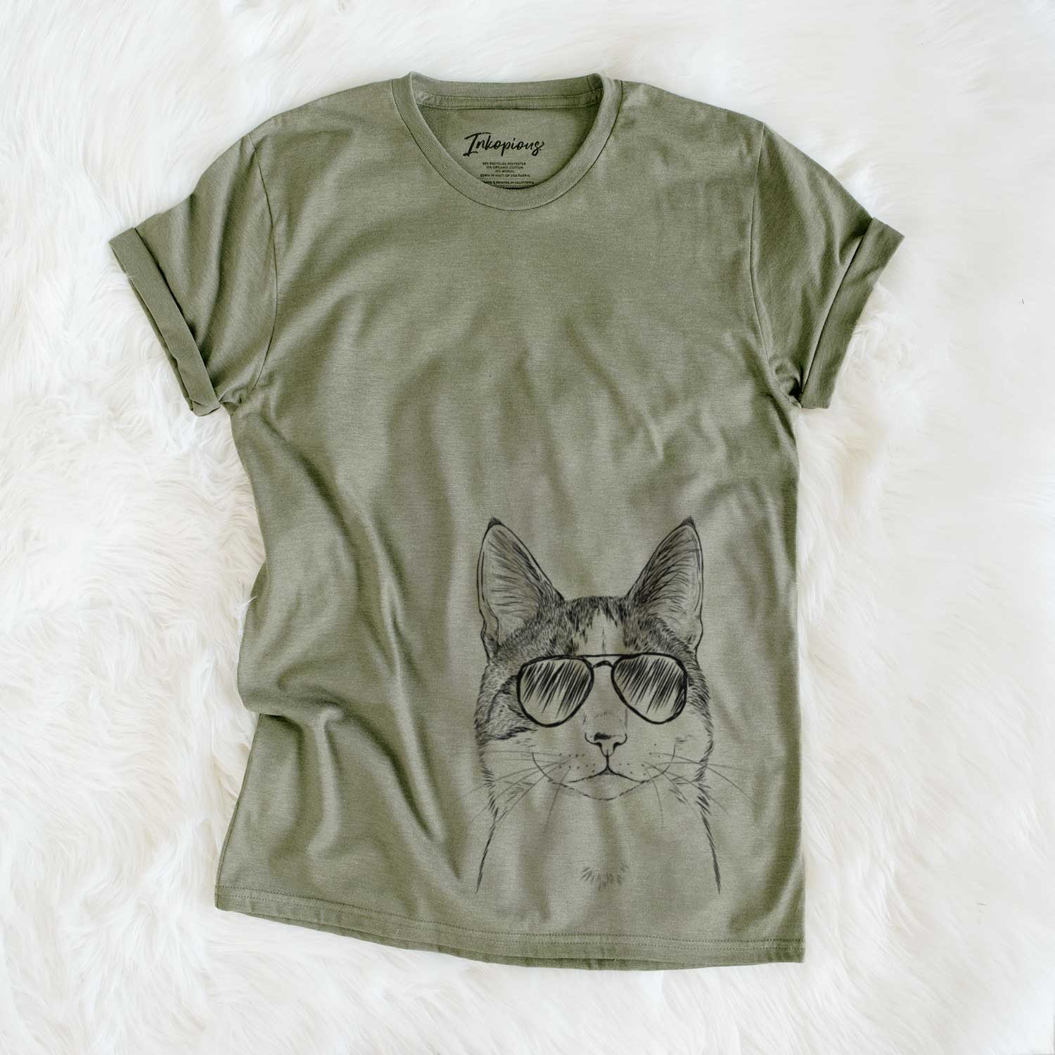 Aviator Mini Griffin the Domestic Shorthair Cat - Unisex Crewneck