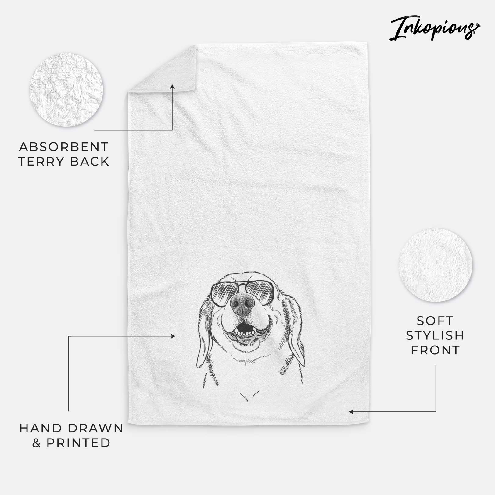 Minnie the Corgle Decorative Hand Towel