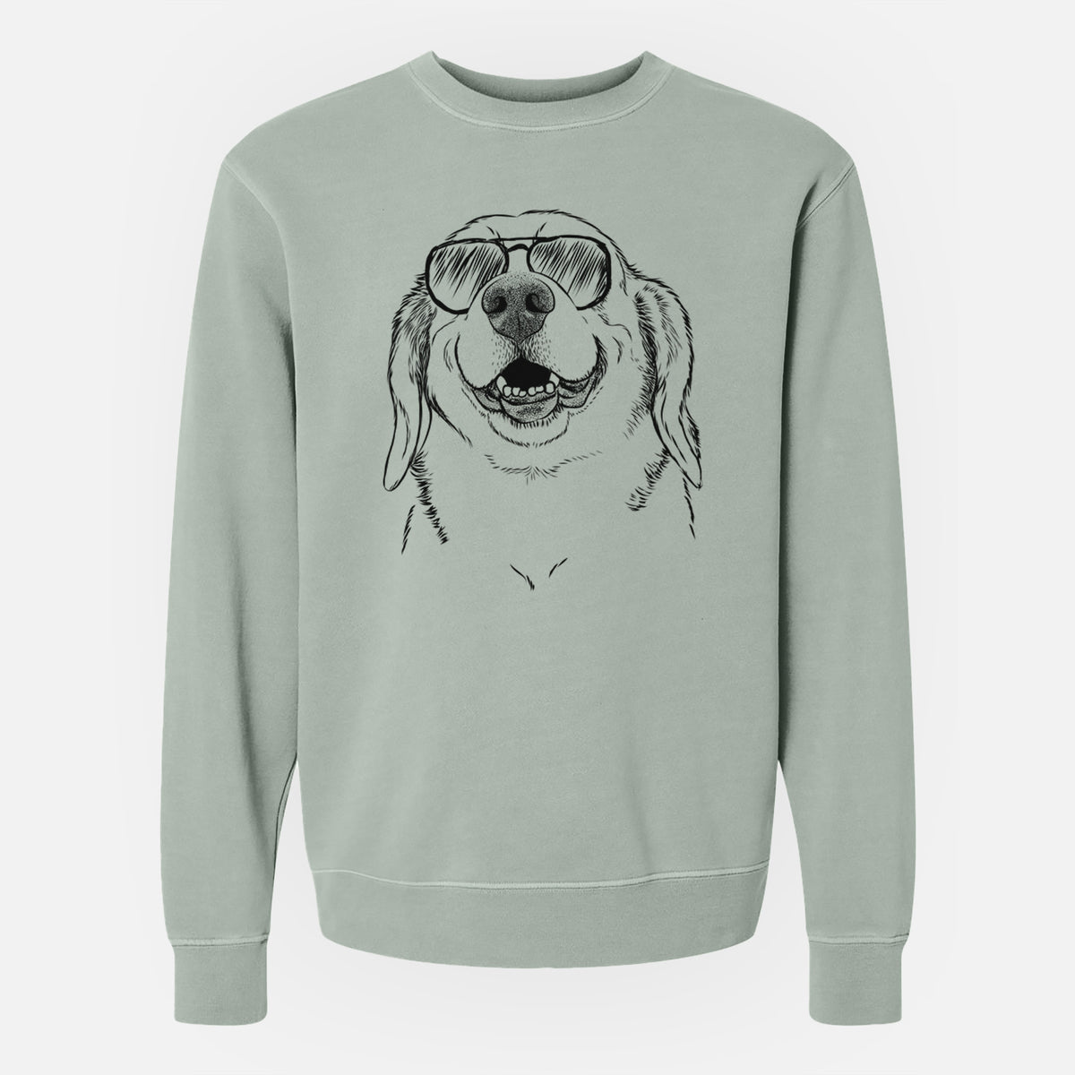 Aviator Minnie the Corgle - Unisex Pigment Dyed Crew Sweatshirt