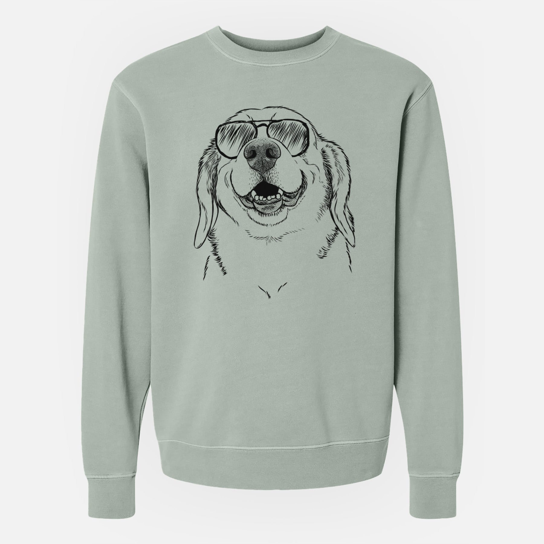Aviator Minnie the Corgle - Unisex Pigment Dyed Crew Sweatshirt