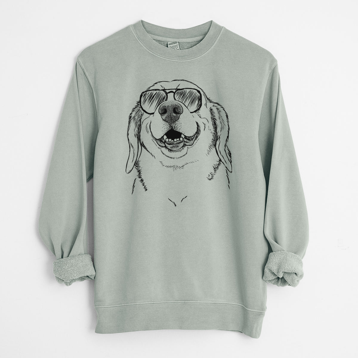 Aviator Minnie the Corgle - Unisex Pigment Dyed Crew Sweatshirt