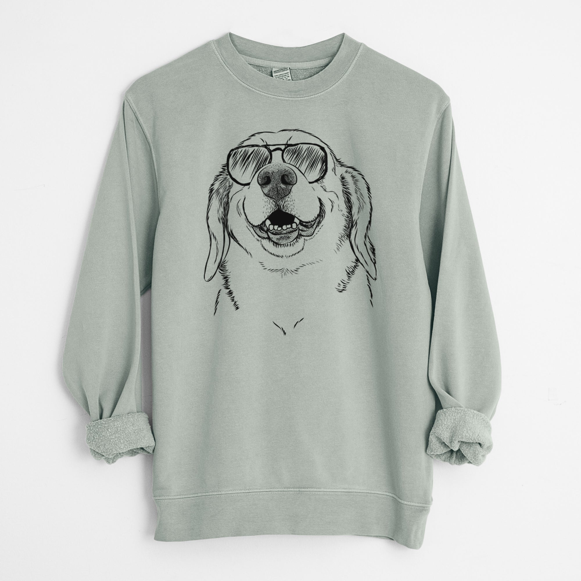 Aviator Minnie the Corgle - Unisex Pigment Dyed Crew Sweatshirt