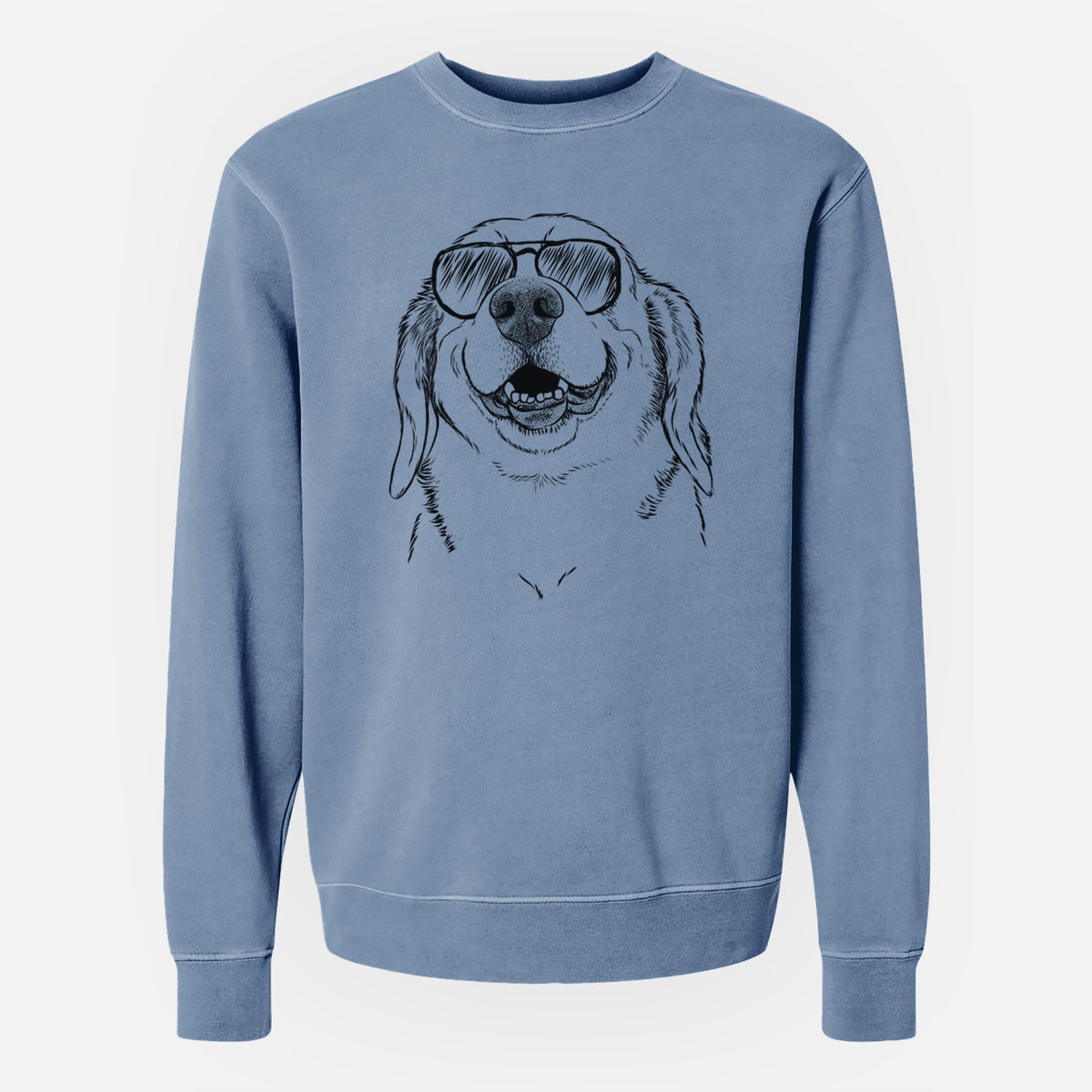 Aviator Minnie the Corgle - Unisex Pigment Dyed Crew Sweatshirt