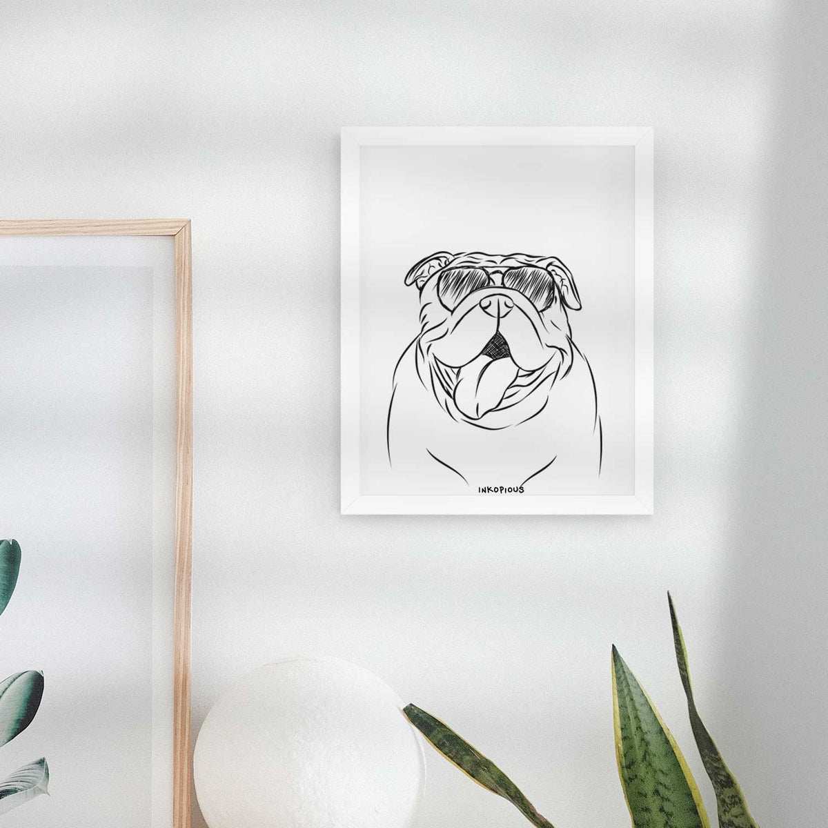 Missy Moo the English Bulldog Art Print