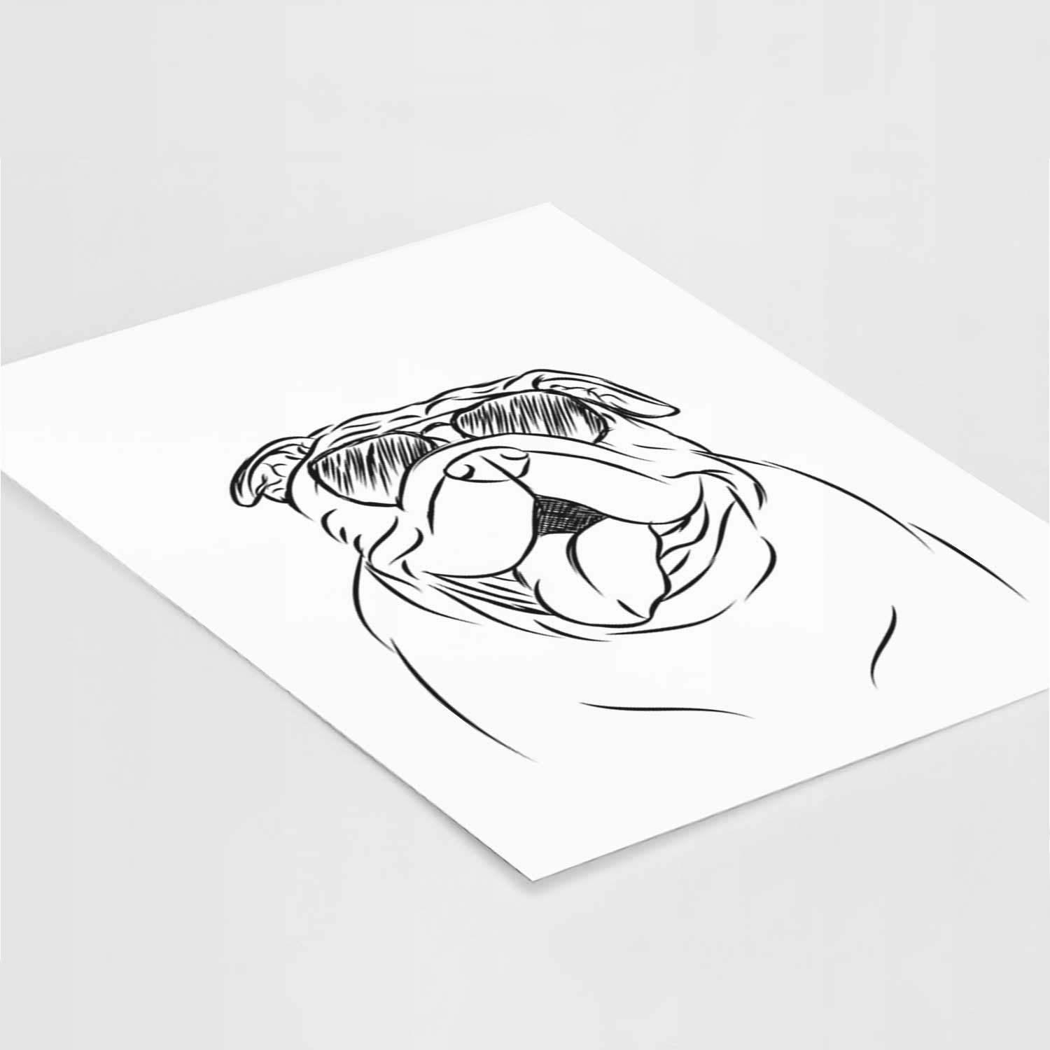 Missy Moo the English Bulldog Art Print