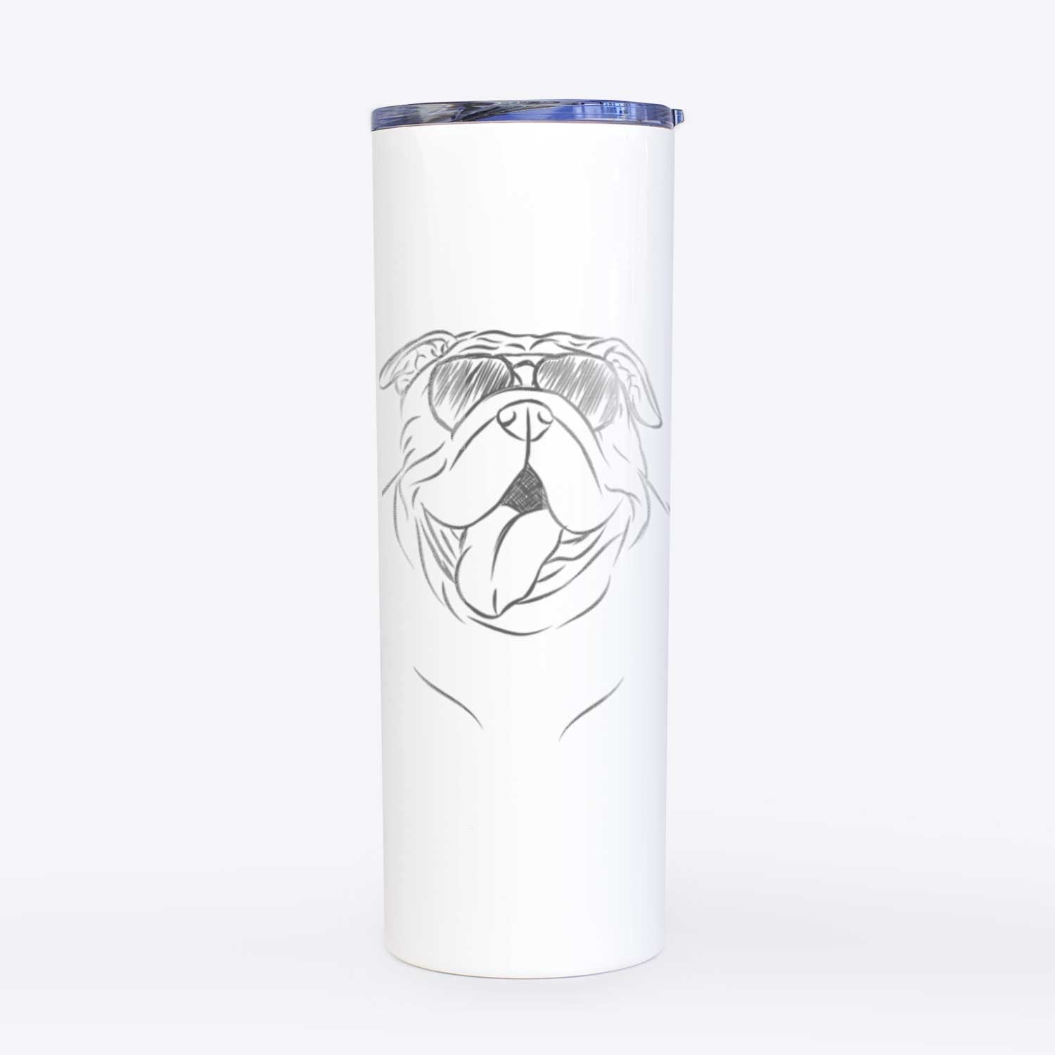 Missy Moo the English Bulldog - 20oz Skinny Tumbler