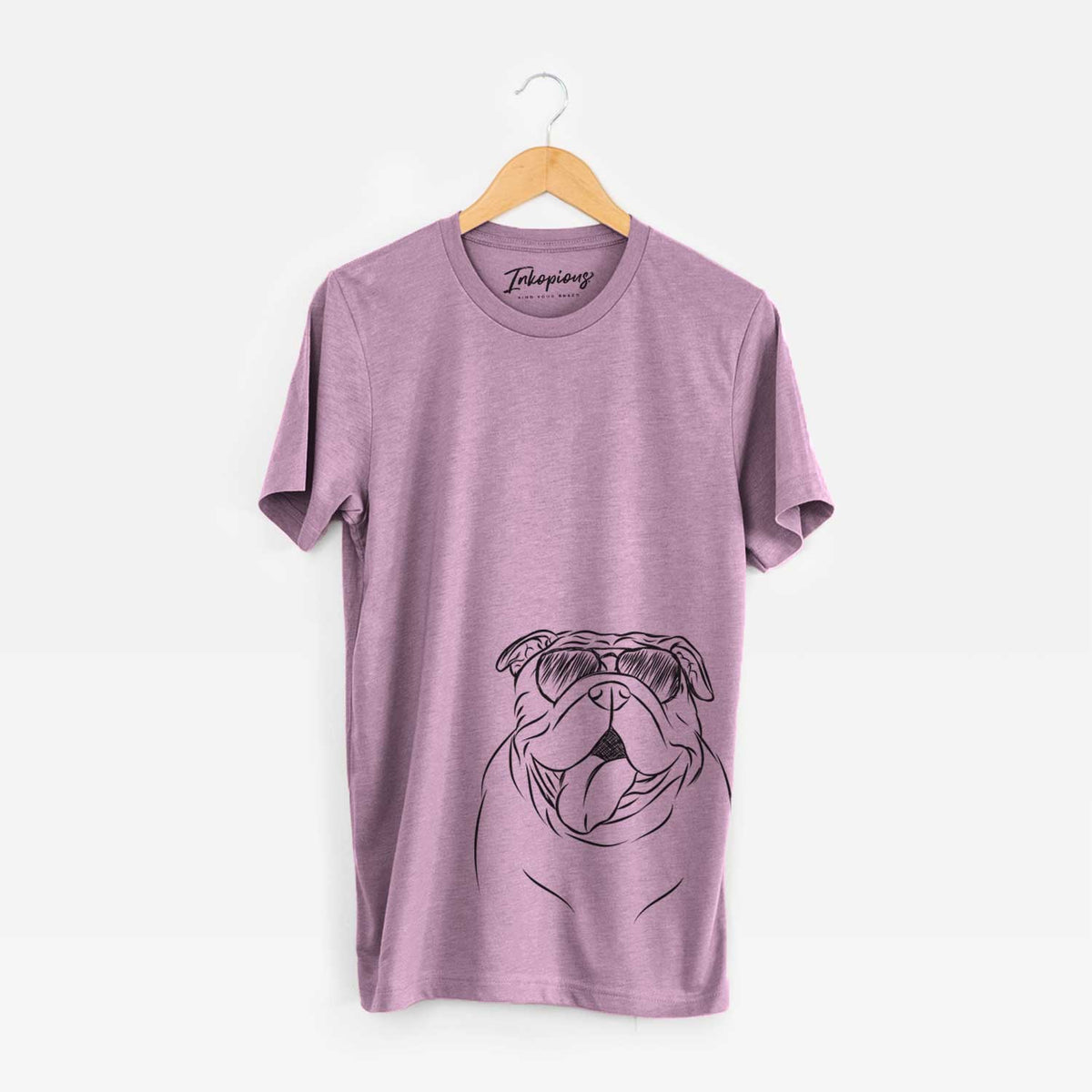 Aviator Missy Moo the English Bulldog - Unisex Crewneck