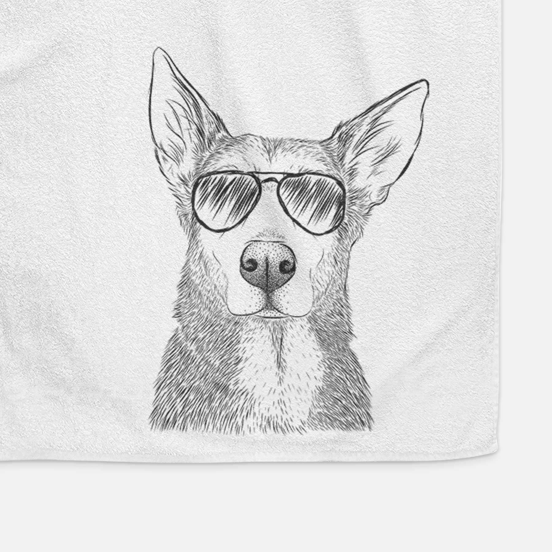 Misty the German Shepherd Mix Decorative Hand Towel