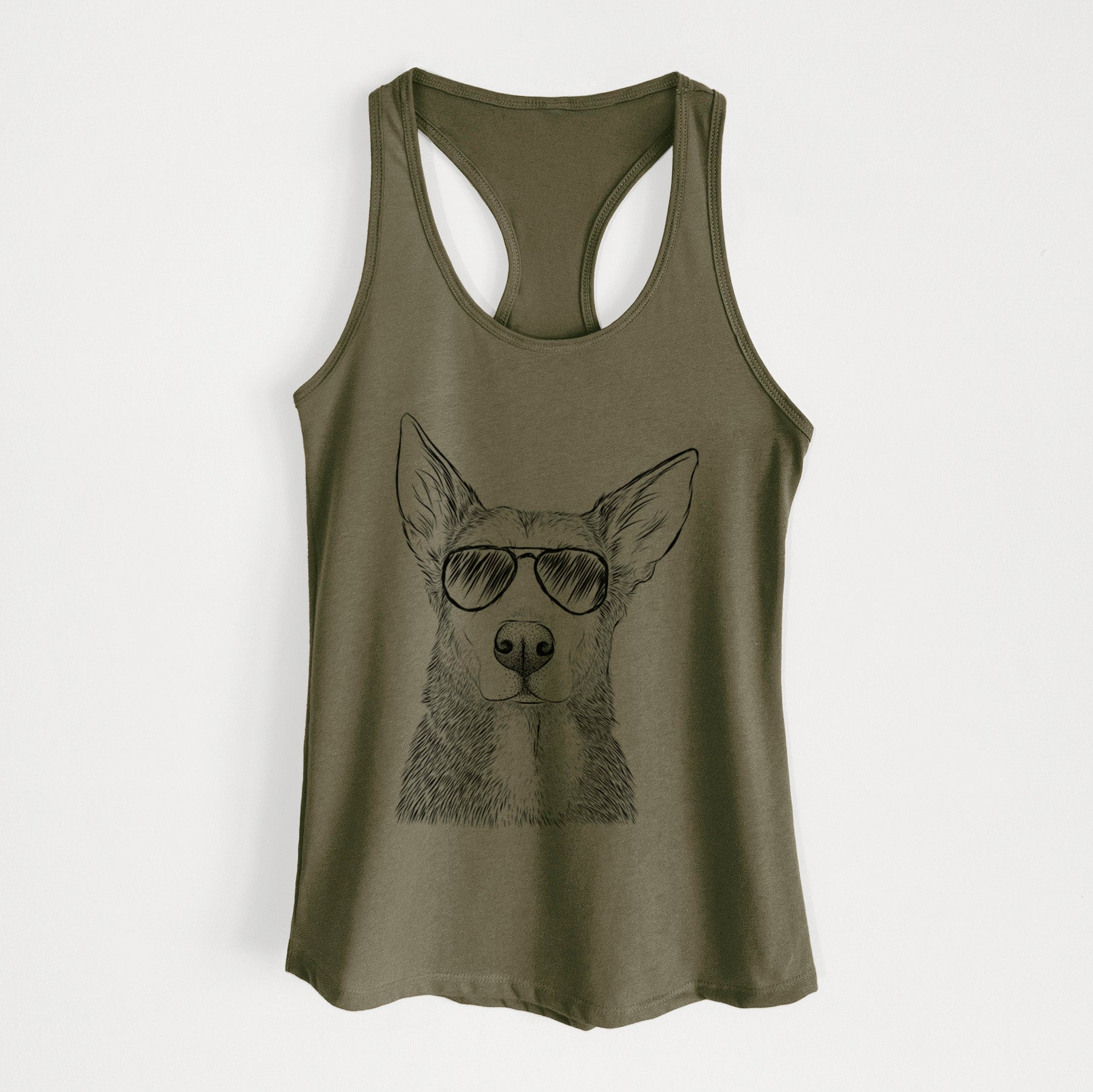 Misty the German Shepherd Mix - Women's Racerback Tanktop