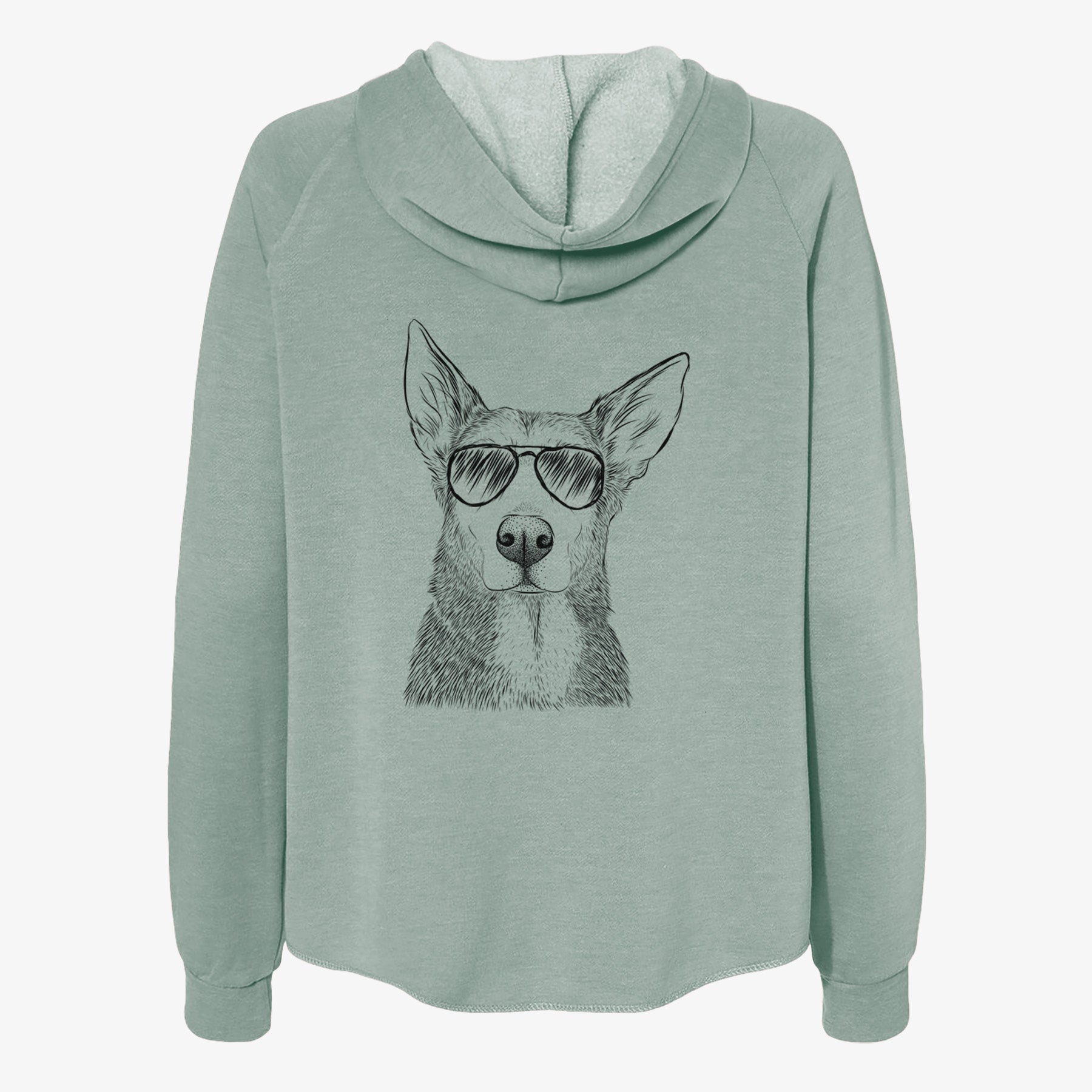 Misty the German Shepherd Mix - Women's Cali Wave Zip-Up Sweatshirt