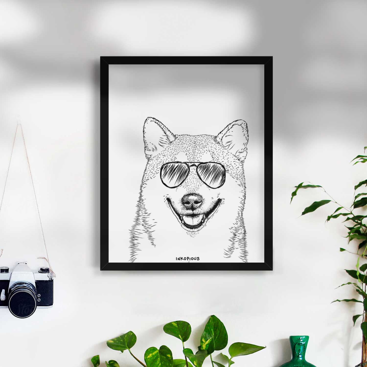 Mitsu the Shiba Inu Art Print