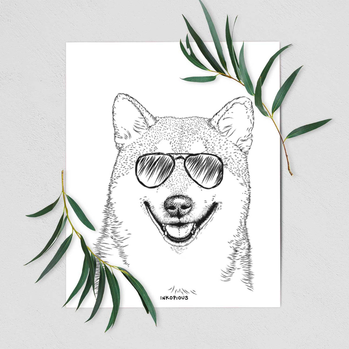 Mitsu the Shiba Inu Art Print