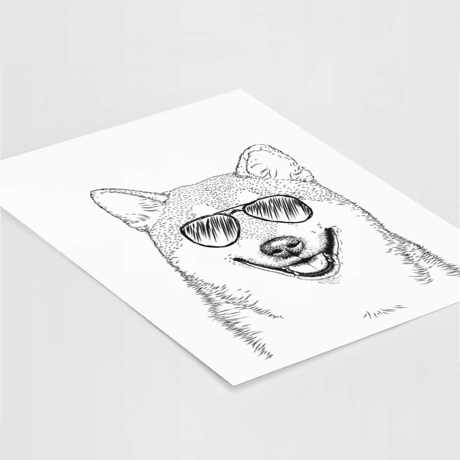 Mitsu the Shiba Inu Art Print