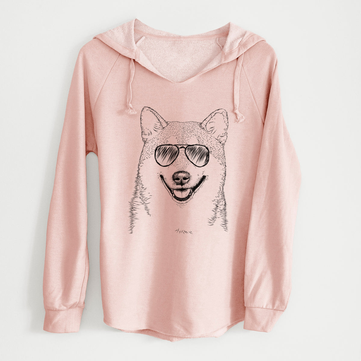 Aviator Mitsu the Shiba Inu - Cali Wave Hooded Sweatshirt