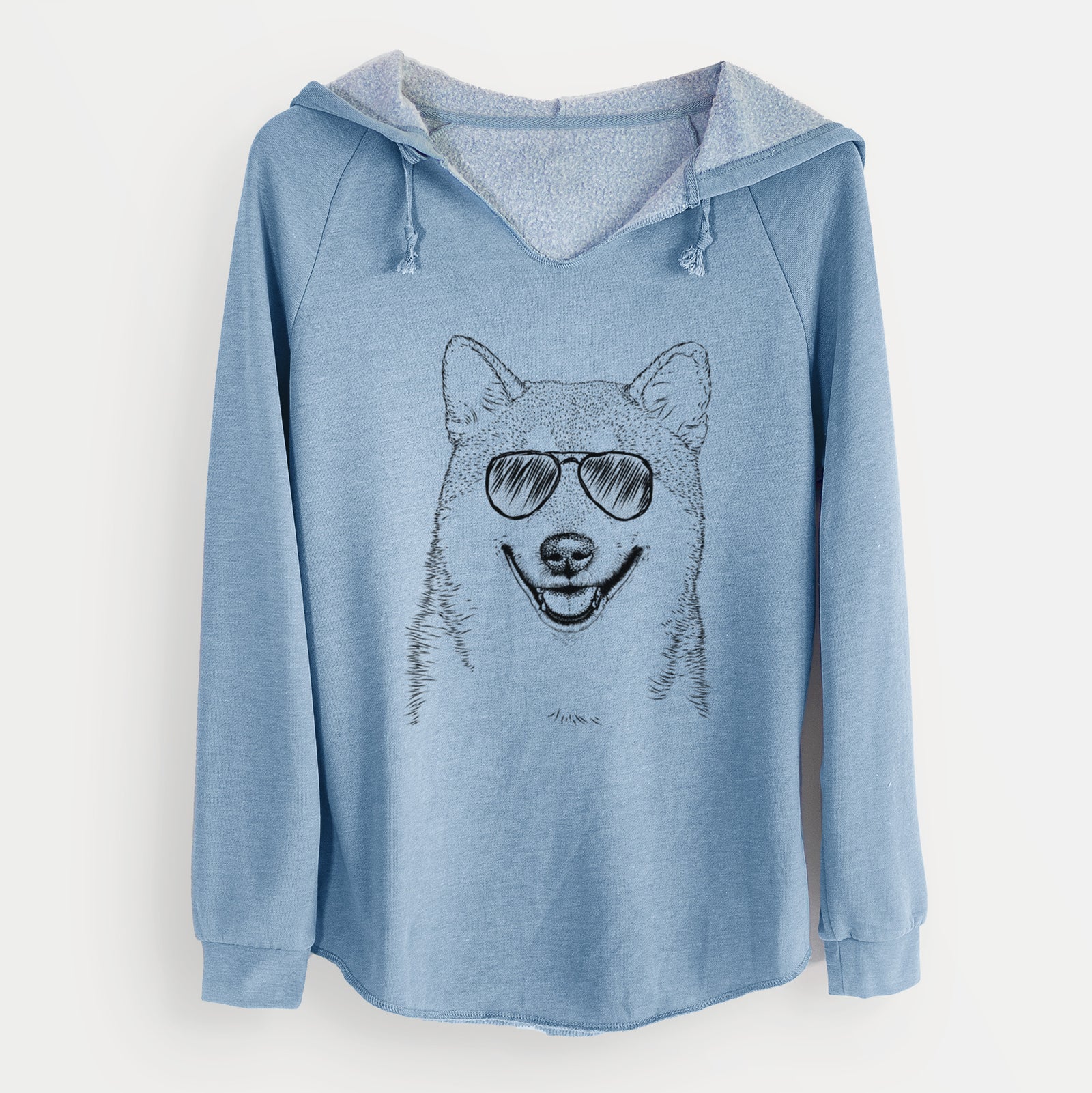 Aviator Mitsu the Shiba Inu - Cali Wave Hooded Sweatshirt