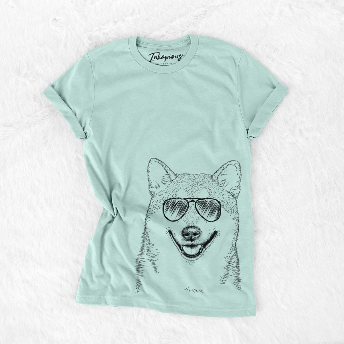 Aviator Mitsu the Shiba Inu - Unisex Crewneck