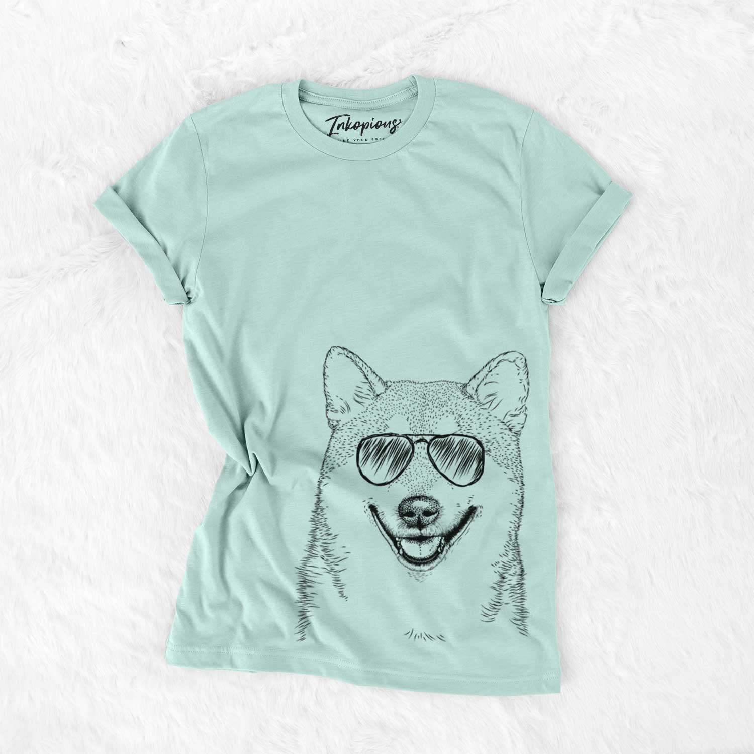 Aviator Mitsu the Shiba Inu - Unisex Crewneck