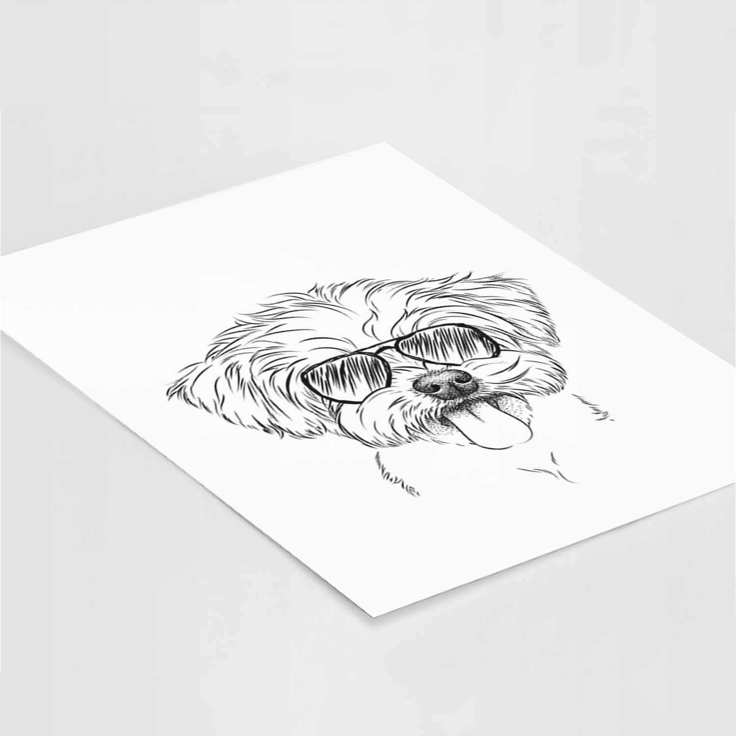 Mochi the Maltese Art Print