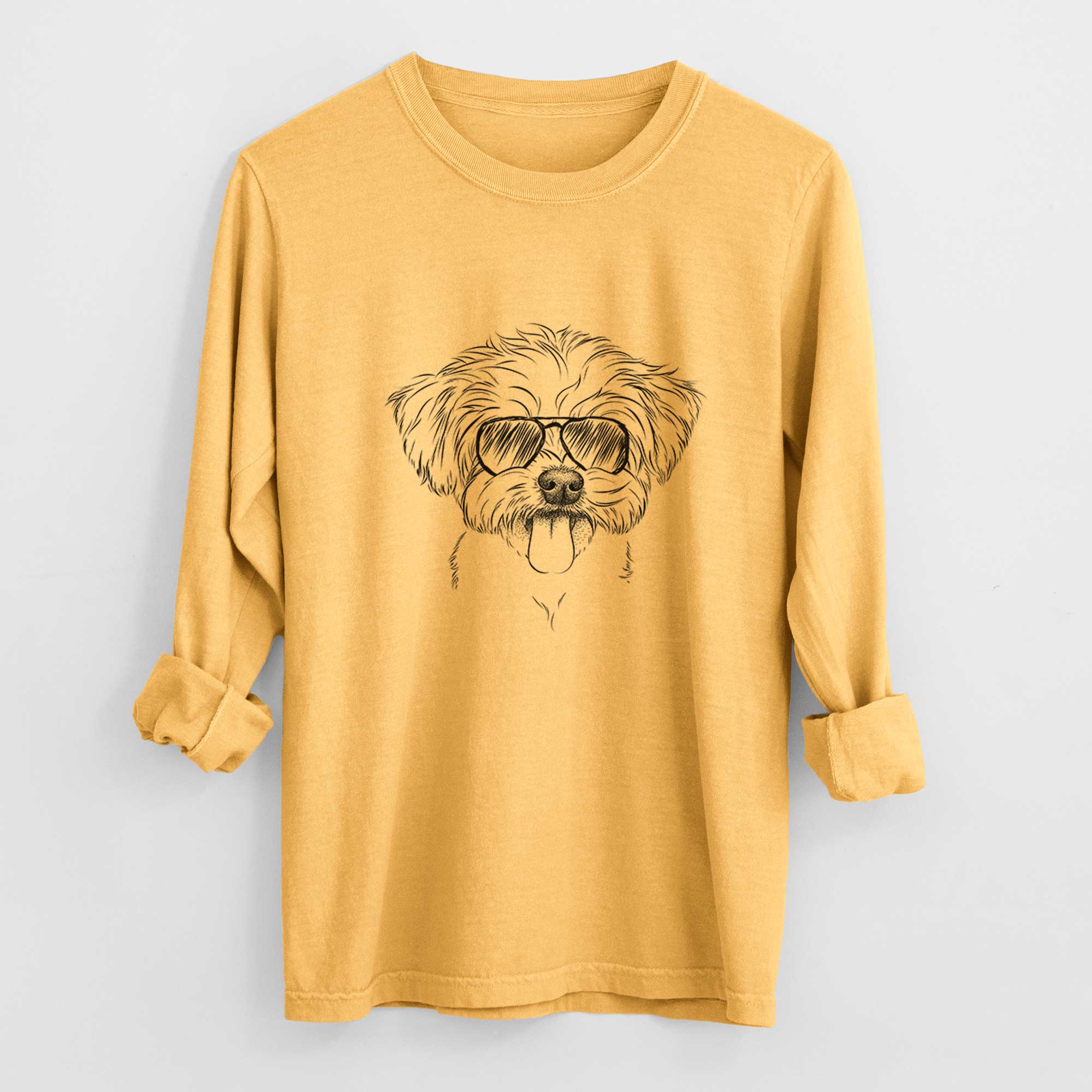 Aviators Mochi the Maltese - Heavyweight 100% Cotton Long Sleeve
