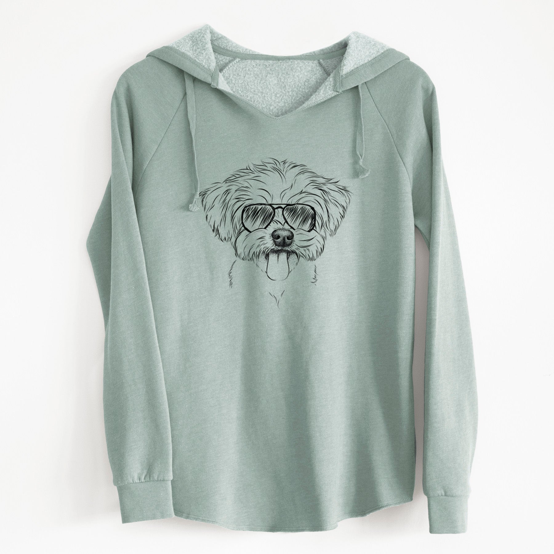 Aviator Mochi the Maltese - Cali Wave Hooded Sweatshirt