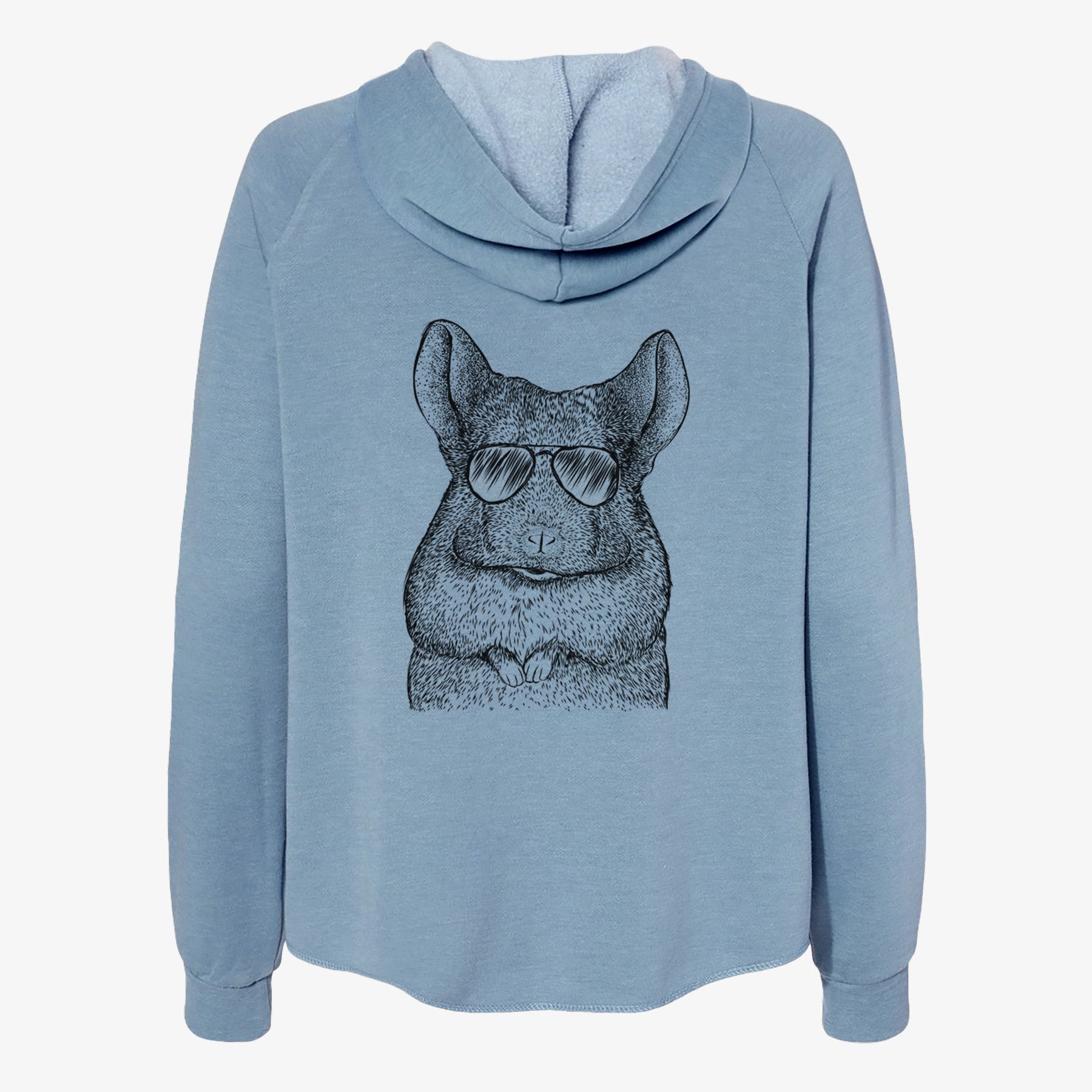 Mojo the Chinchilla - Women's Cali Wave Zip-Up Sweatshirt