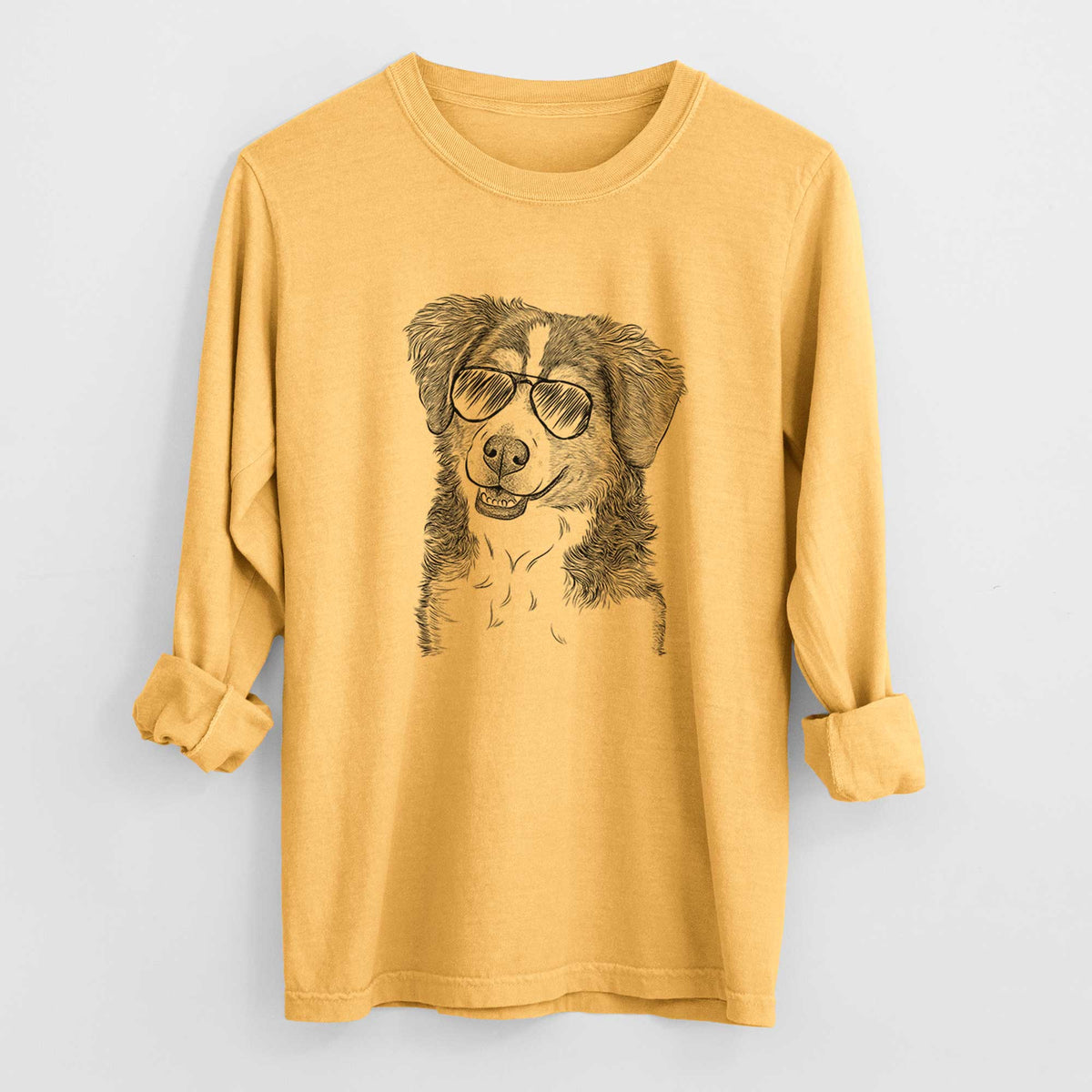 Aviators Molly the Miniature Bernedoodle - Heavyweight 100% Cotton Long Sleeve