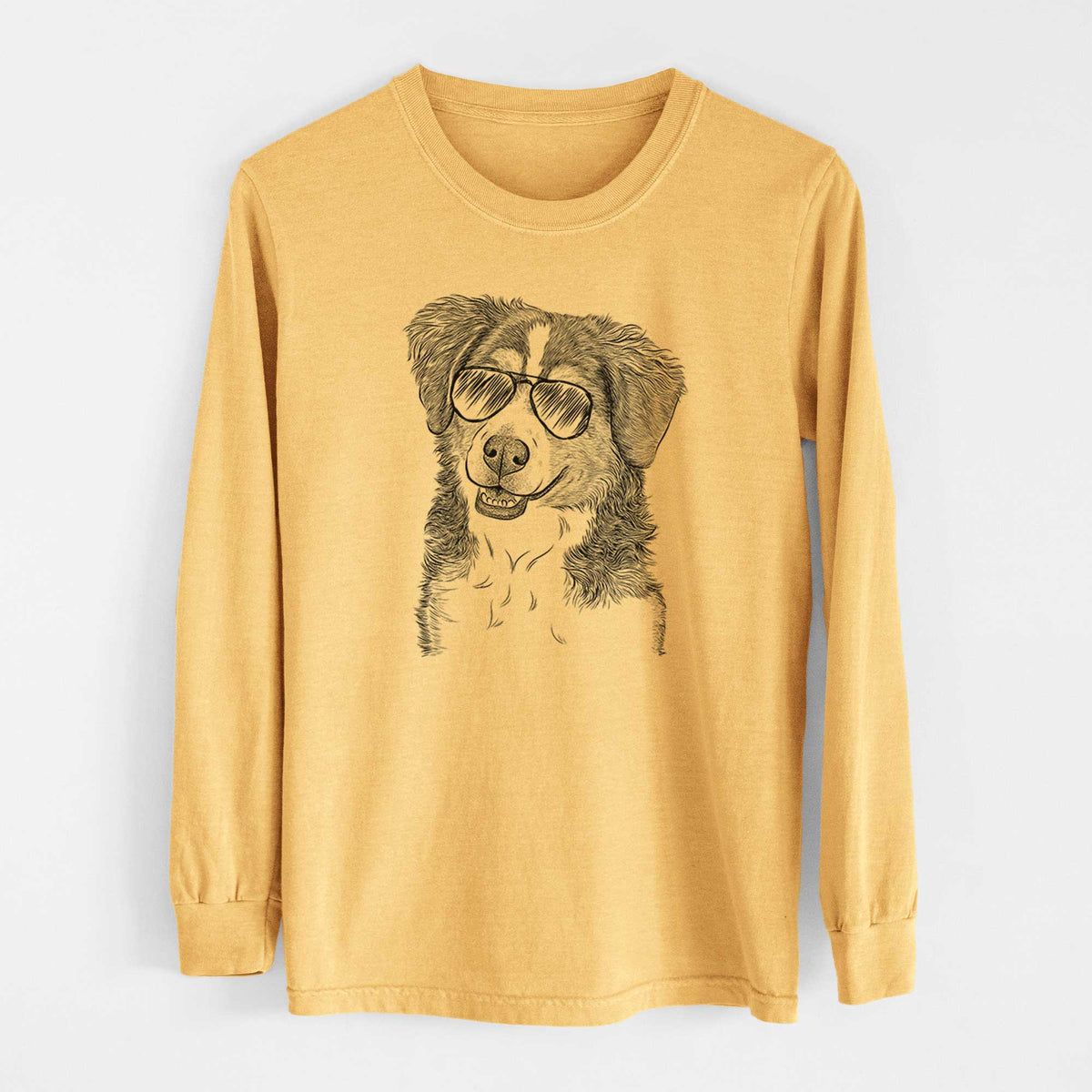 Aviators Molly the Miniature Bernedoodle - Heavyweight 100% Cotton Long Sleeve
