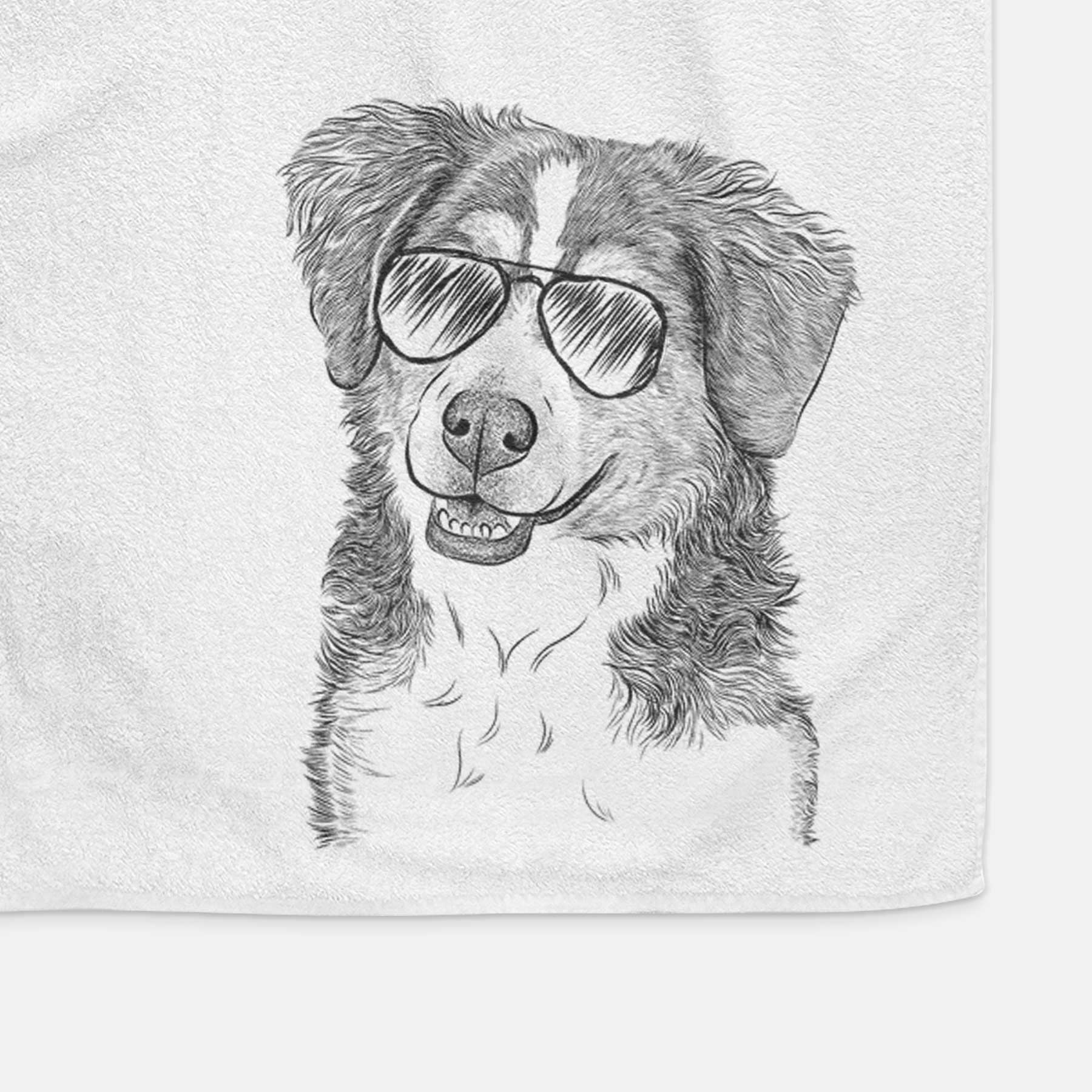 Molly the Miniature Bernedoodle Decorative Hand Towel