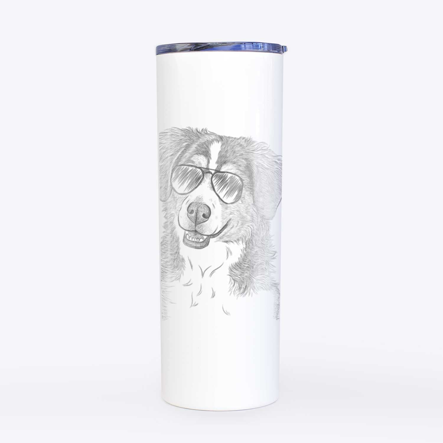 Molly the Miniature Bernedoodle - 20oz Skinny Tumbler