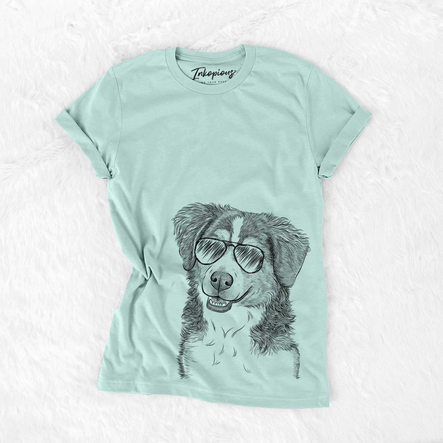 Aviator Molly the Miniature Bernedoodle - Unisex Crewneck