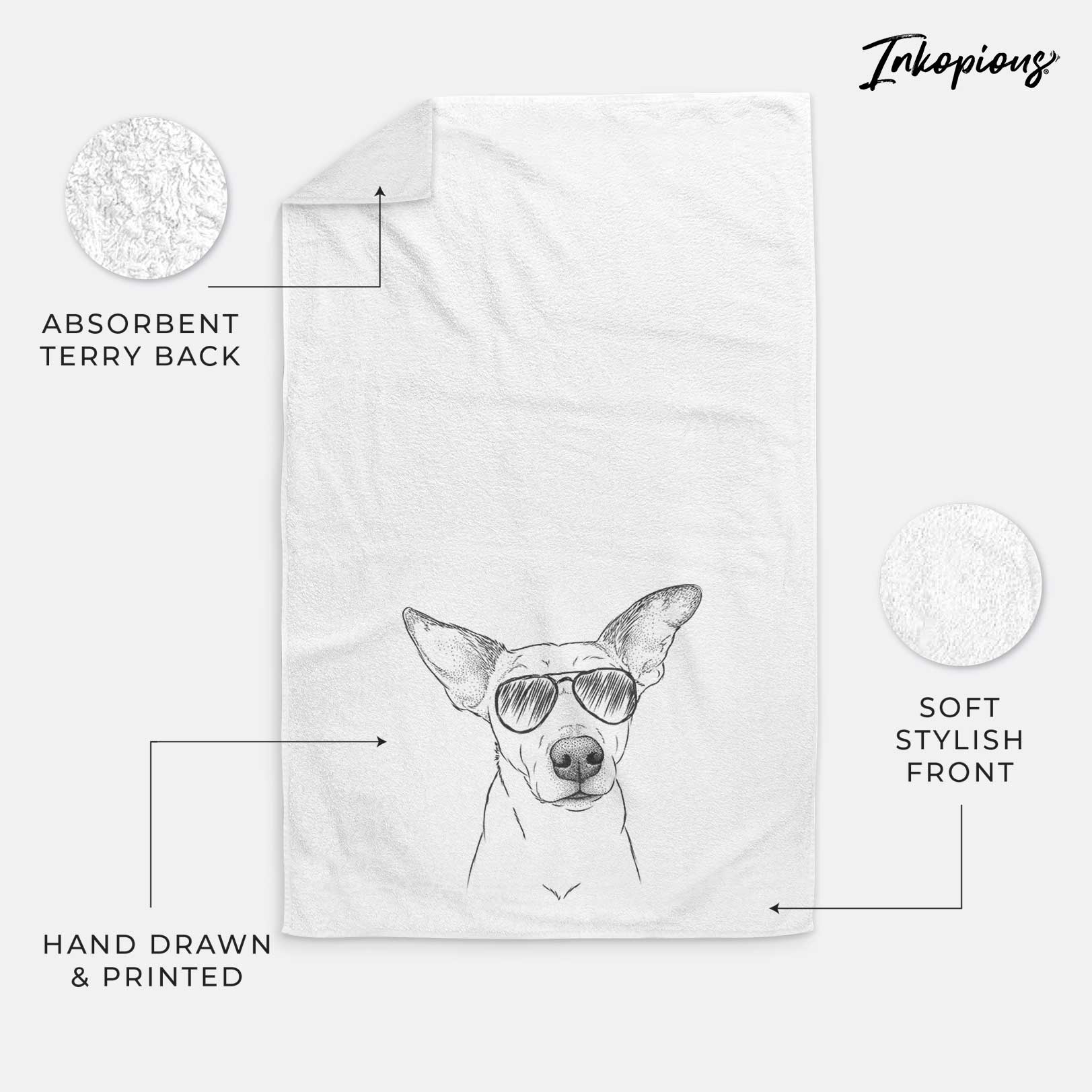 Molly the Jack Russell Terrier Decorative Hand Towel