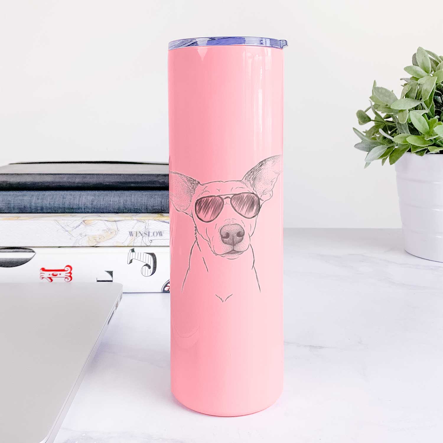 Molly the Jack Russell Terrier - 20oz Skinny Tumbler