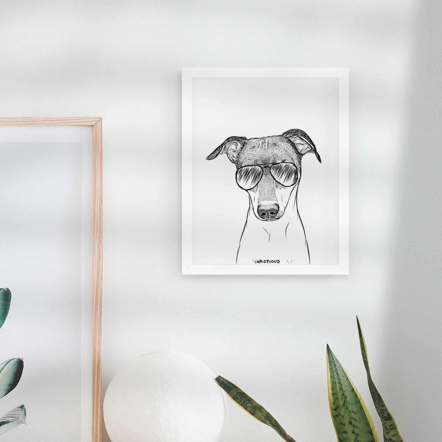 Momo the Japanese Terrier Art Print