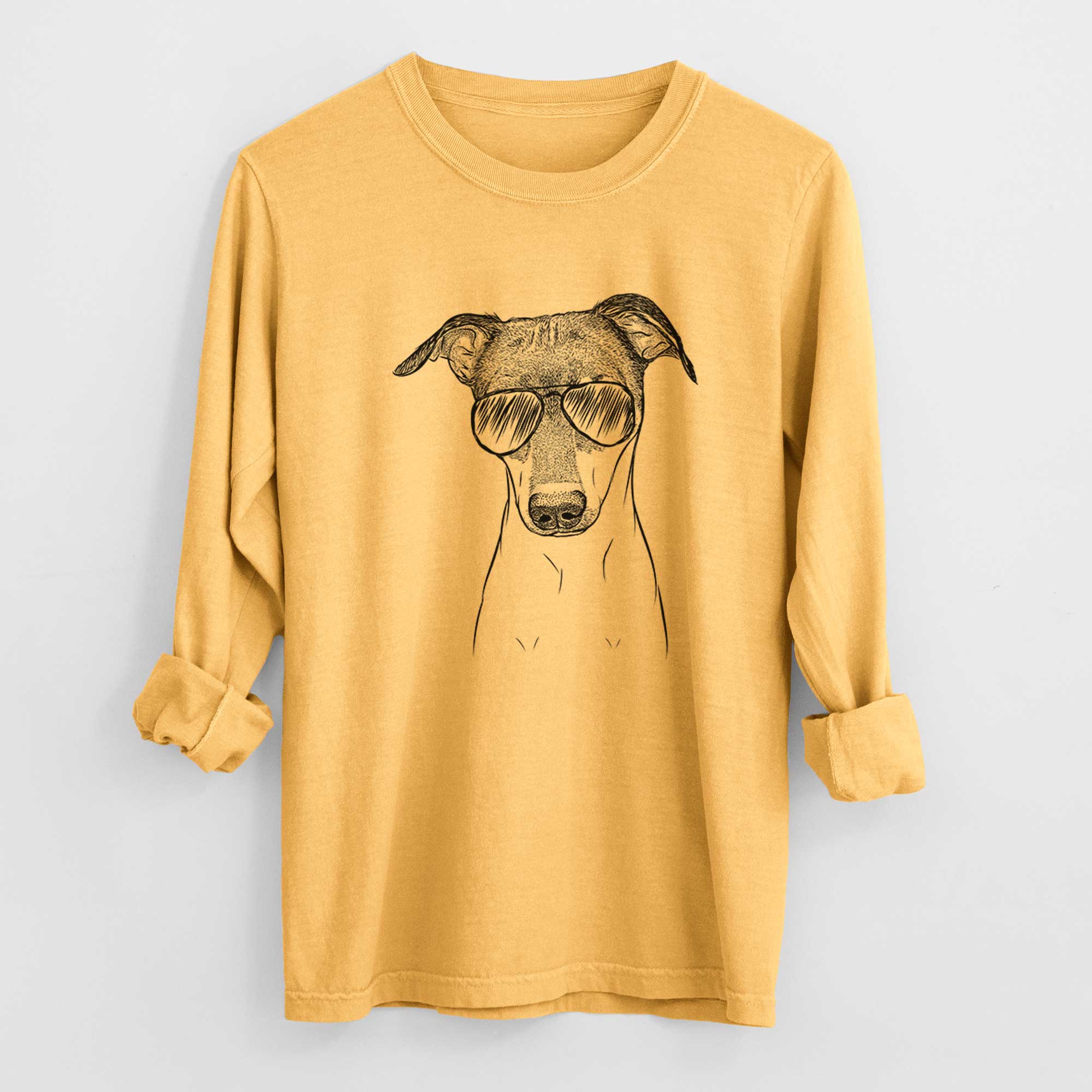 Aviators Momo the Japanese Terrier - Heavyweight 100% Cotton Long Sleeve