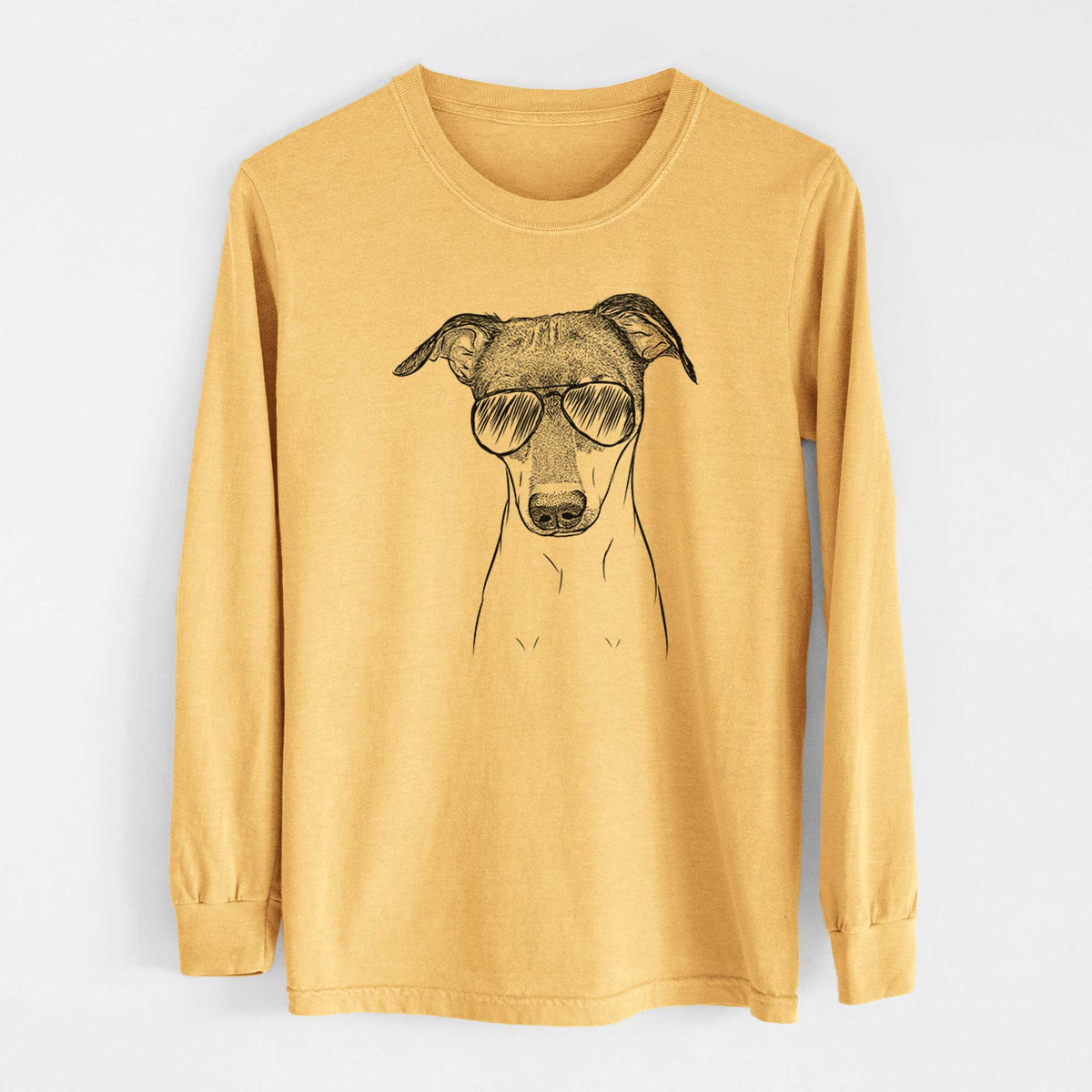 Aviators Momo the Japanese Terrier - Heavyweight 100% Cotton Long Sleeve