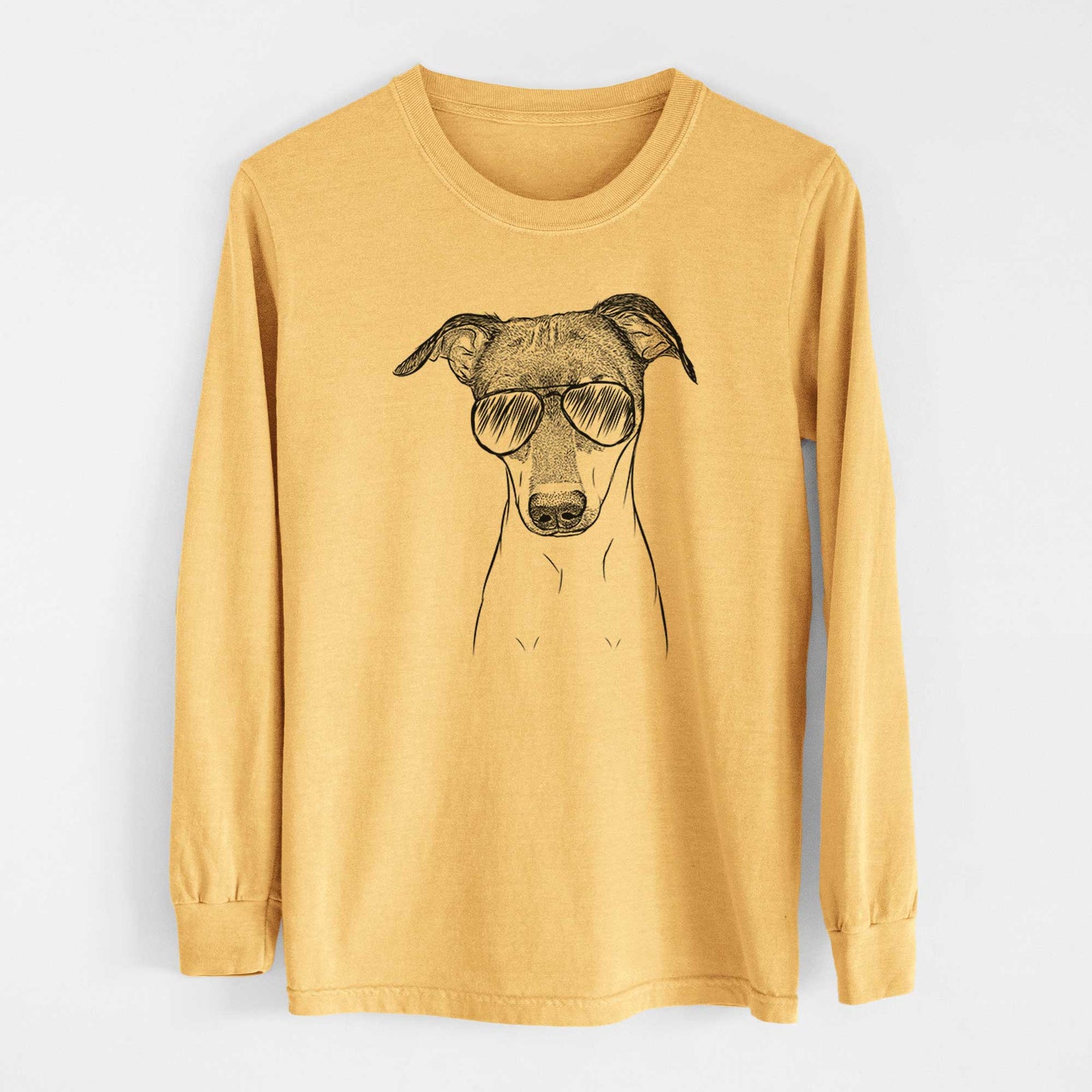 Aviators Momo the Japanese Terrier - Heavyweight 100% Cotton Long Sleeve
