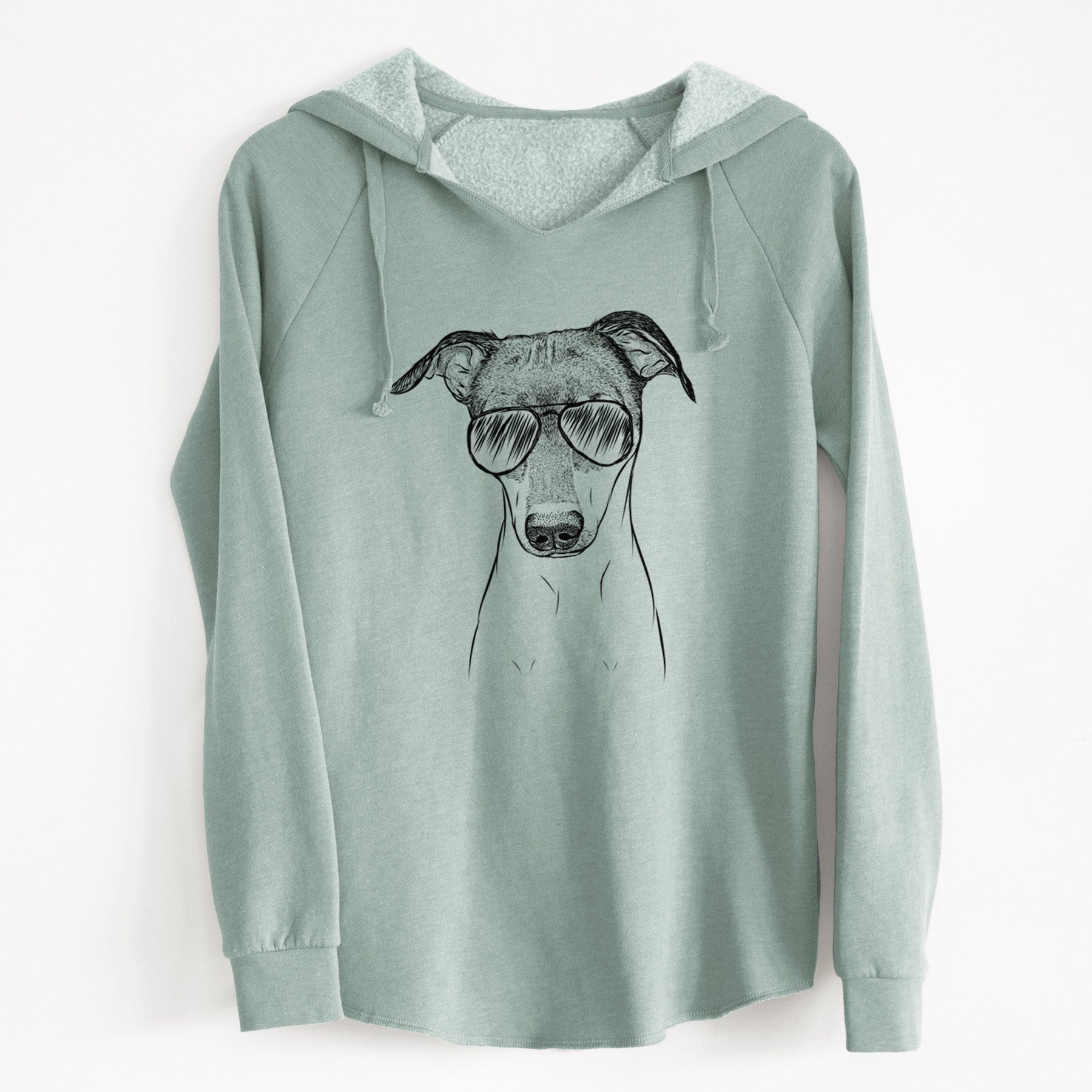 Aviator Momo the Japanese Terrier - Cali Wave Hooded Sweatshirt