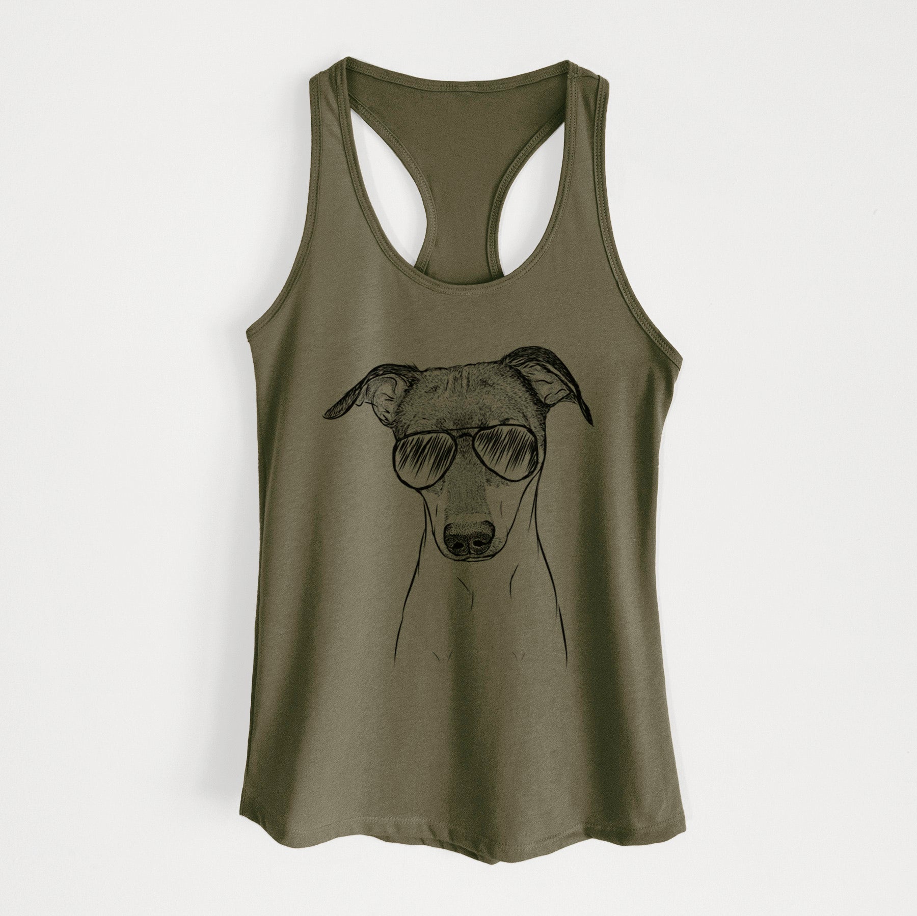 Momo the Japanese Terrier - Women's Racerback Tanktop