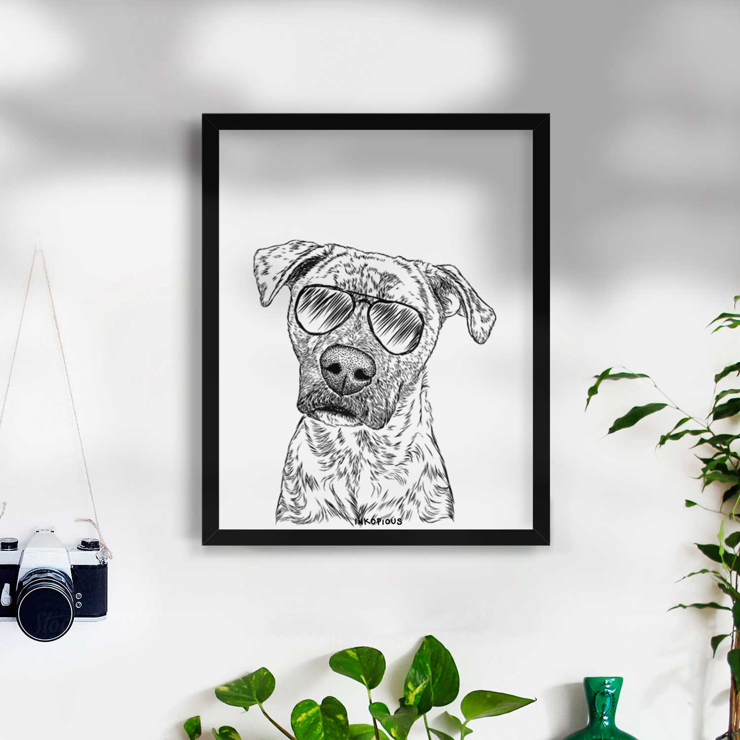 Monster Baby the Pitbull Mix Art Print