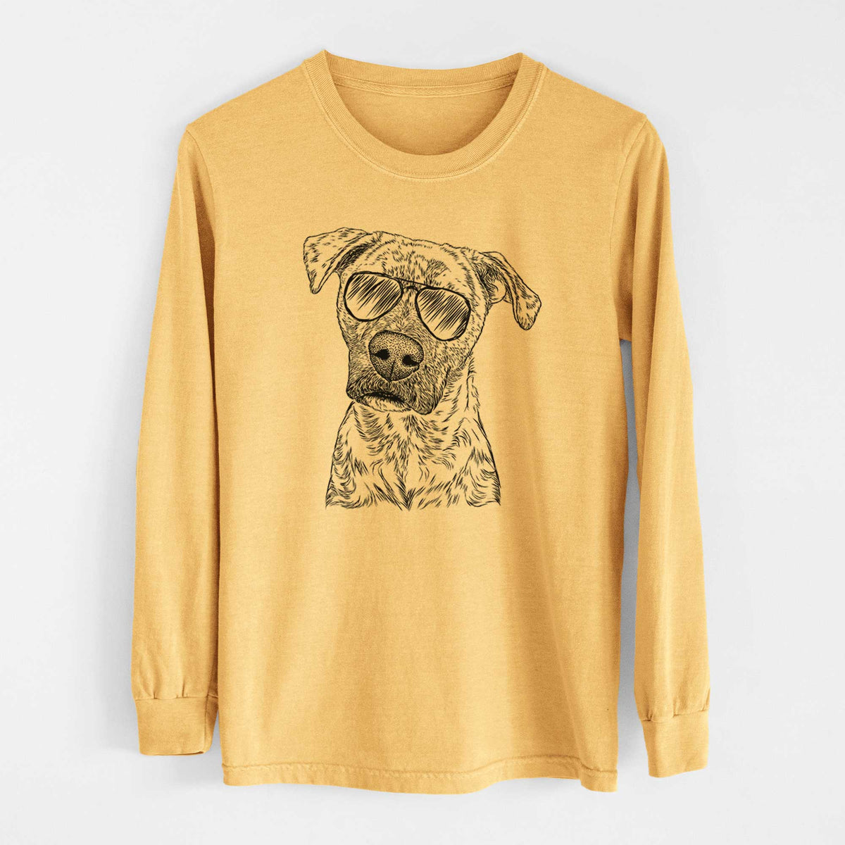 Aviators Monster Baby the Pitbull Mix - Heavyweight 100% Cotton Long Sleeve